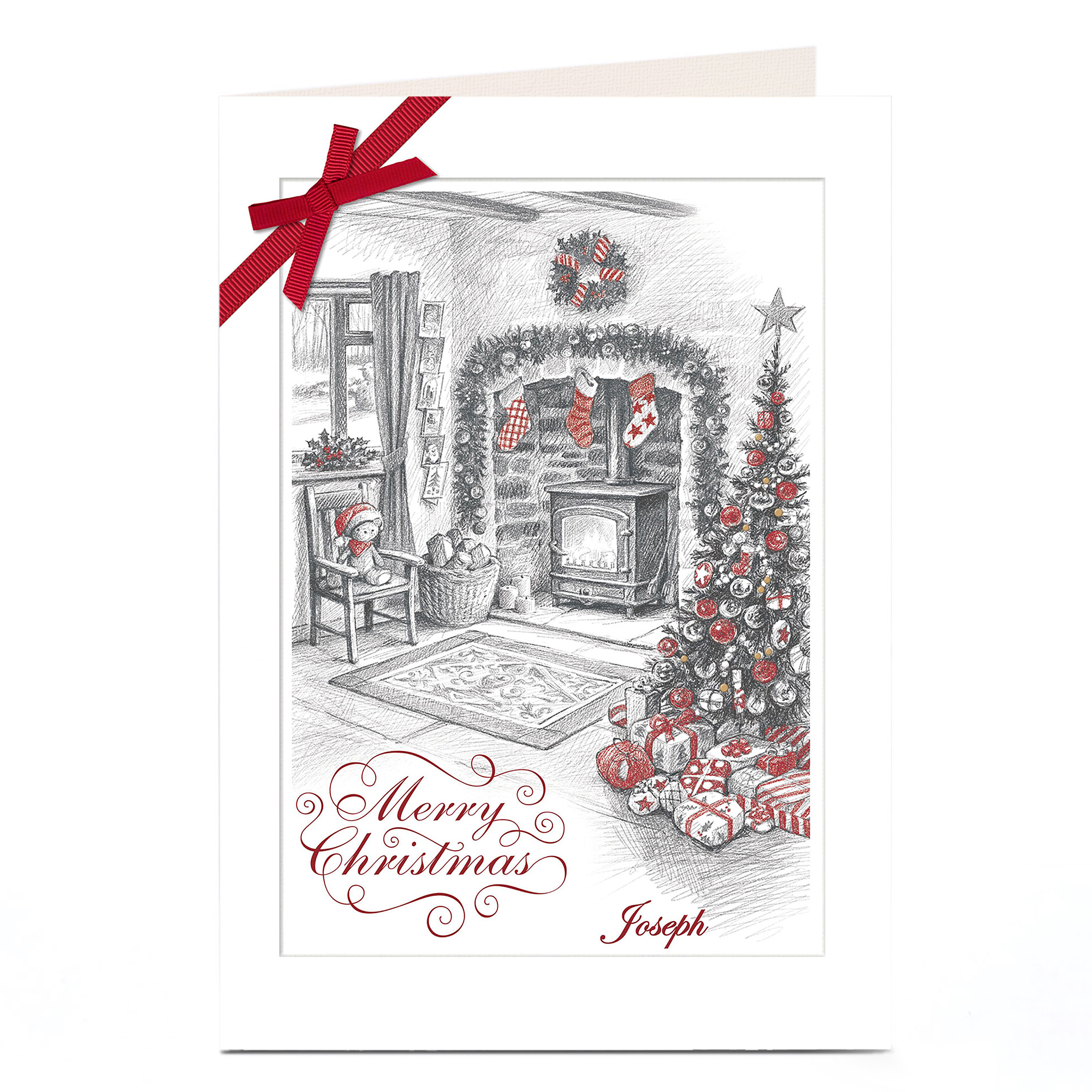 Personalised Christmas Card - Christmas Sketch