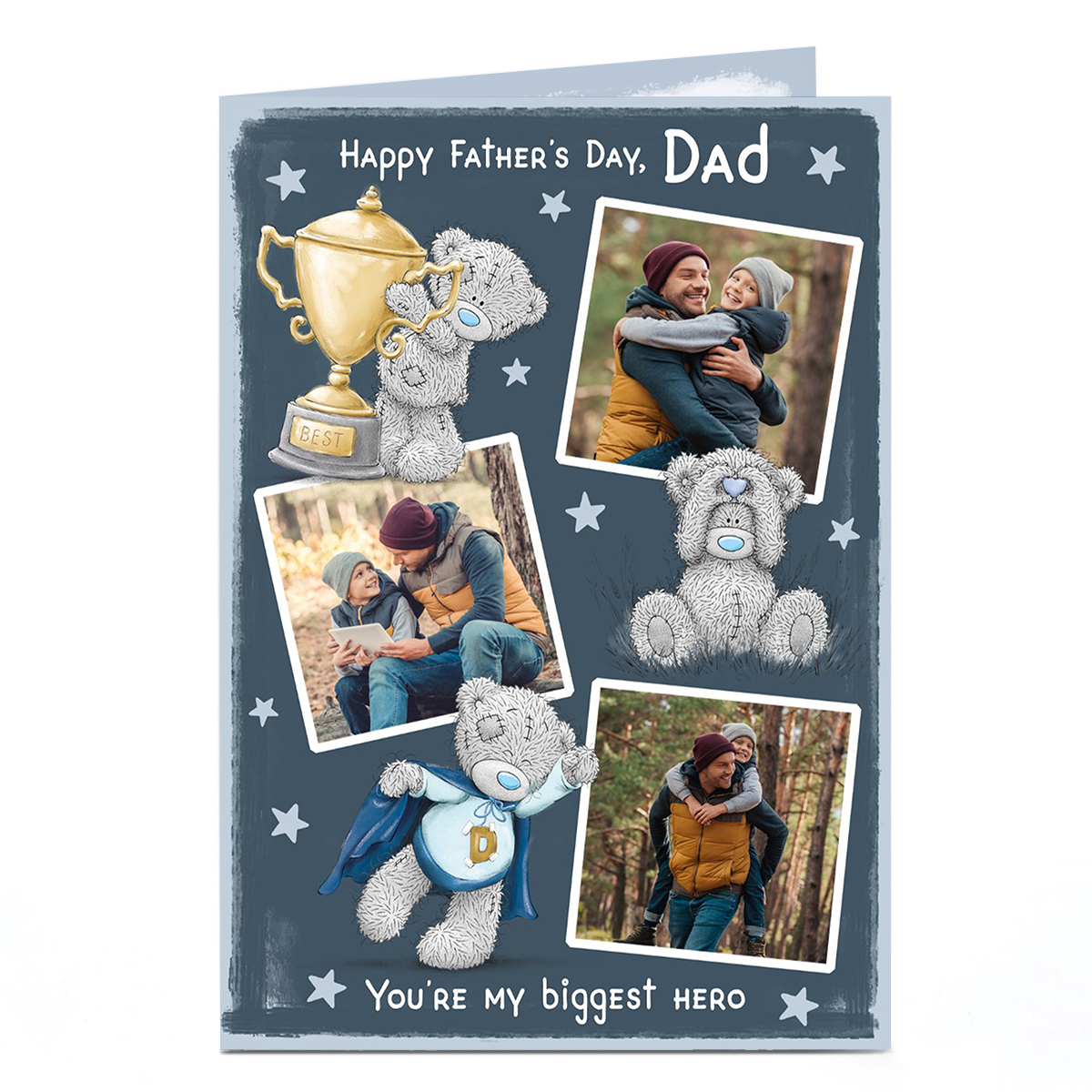 Photo Tatty Teddy Father's Day Card - My Biggest Hero, Dad