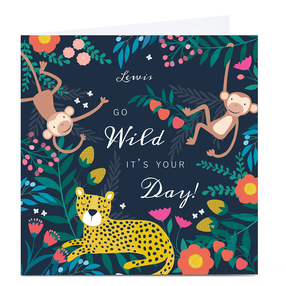 Personalised Klara Hawkins Card - Go Wild, It's Your Day! 