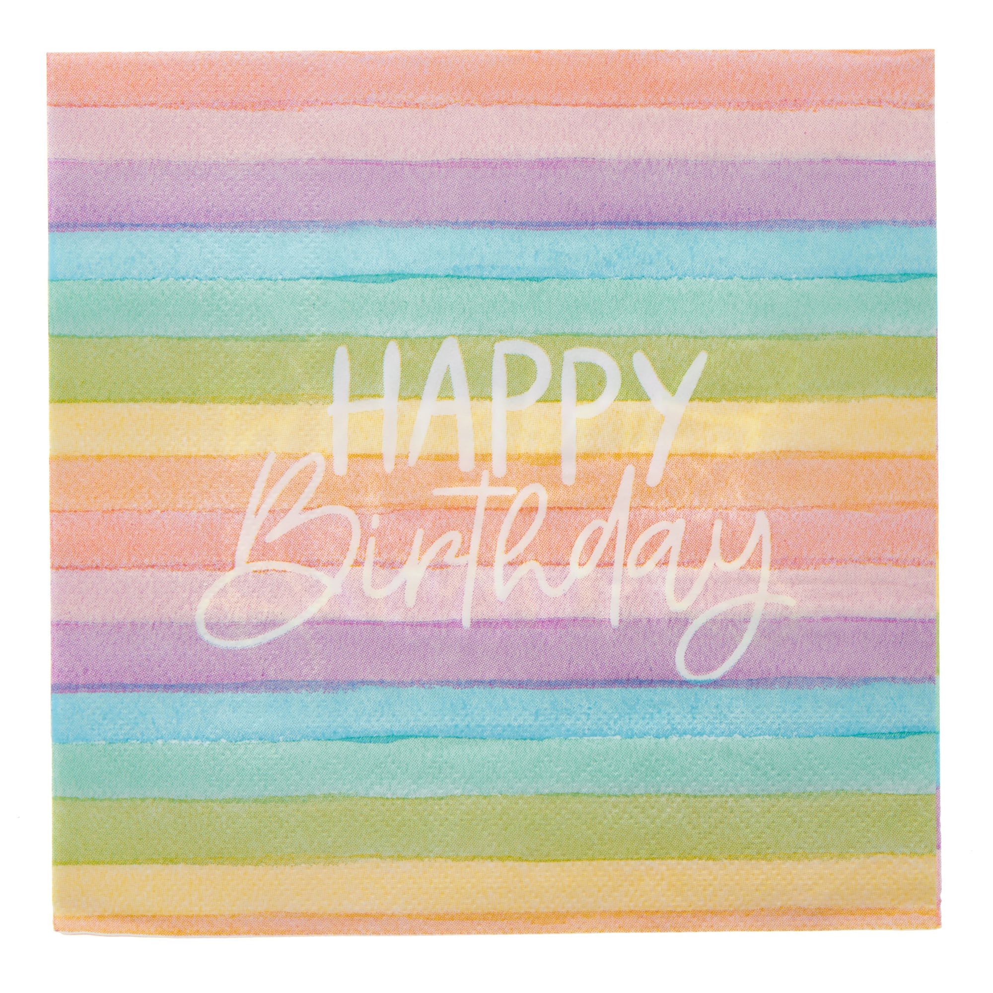 Rainbow Birthday Party Tableware & Decorations Bundle - 8 Guests