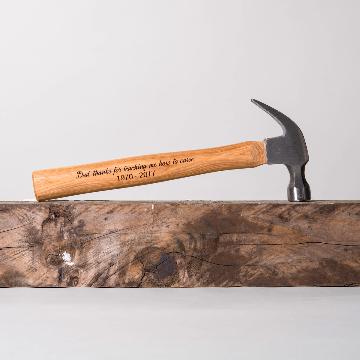Personalised Engraved Wooden Hammer - Any Message