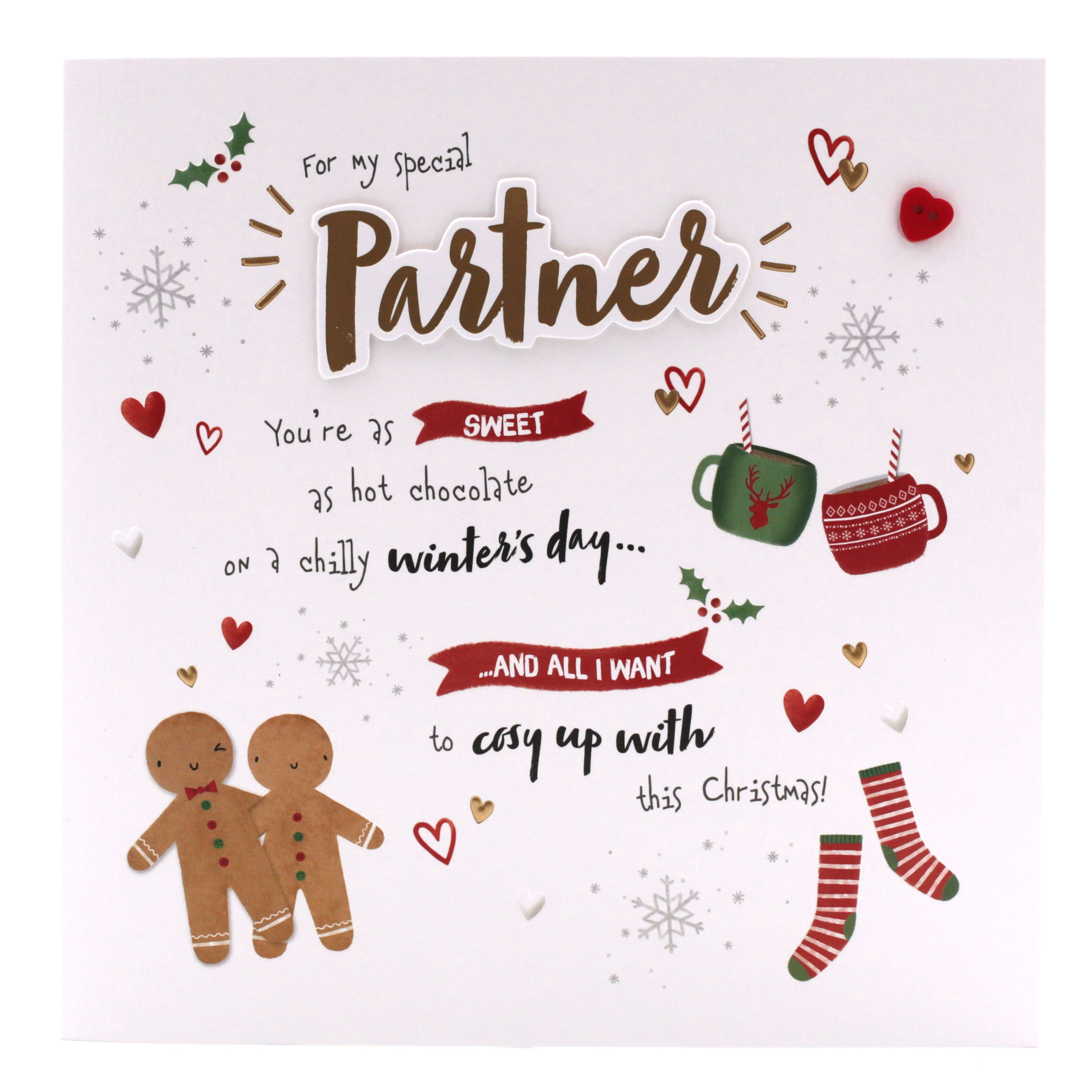 Exquisite Collection Christmas Card - Partner, Christmas Treats