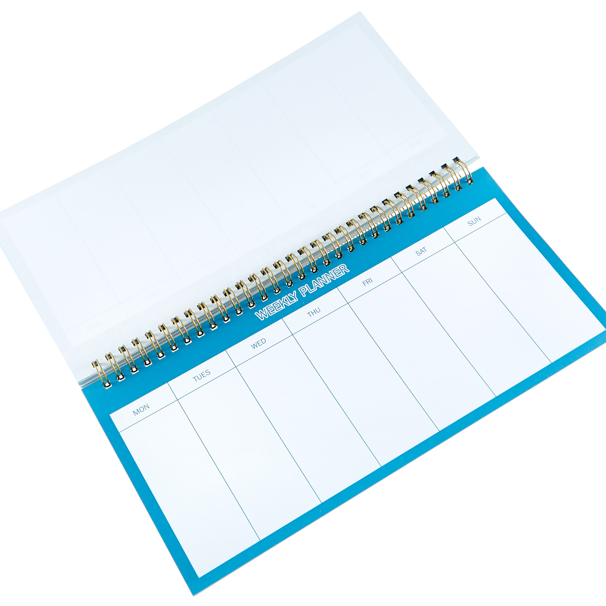 Blue Watercolour Weekly Desk Planner