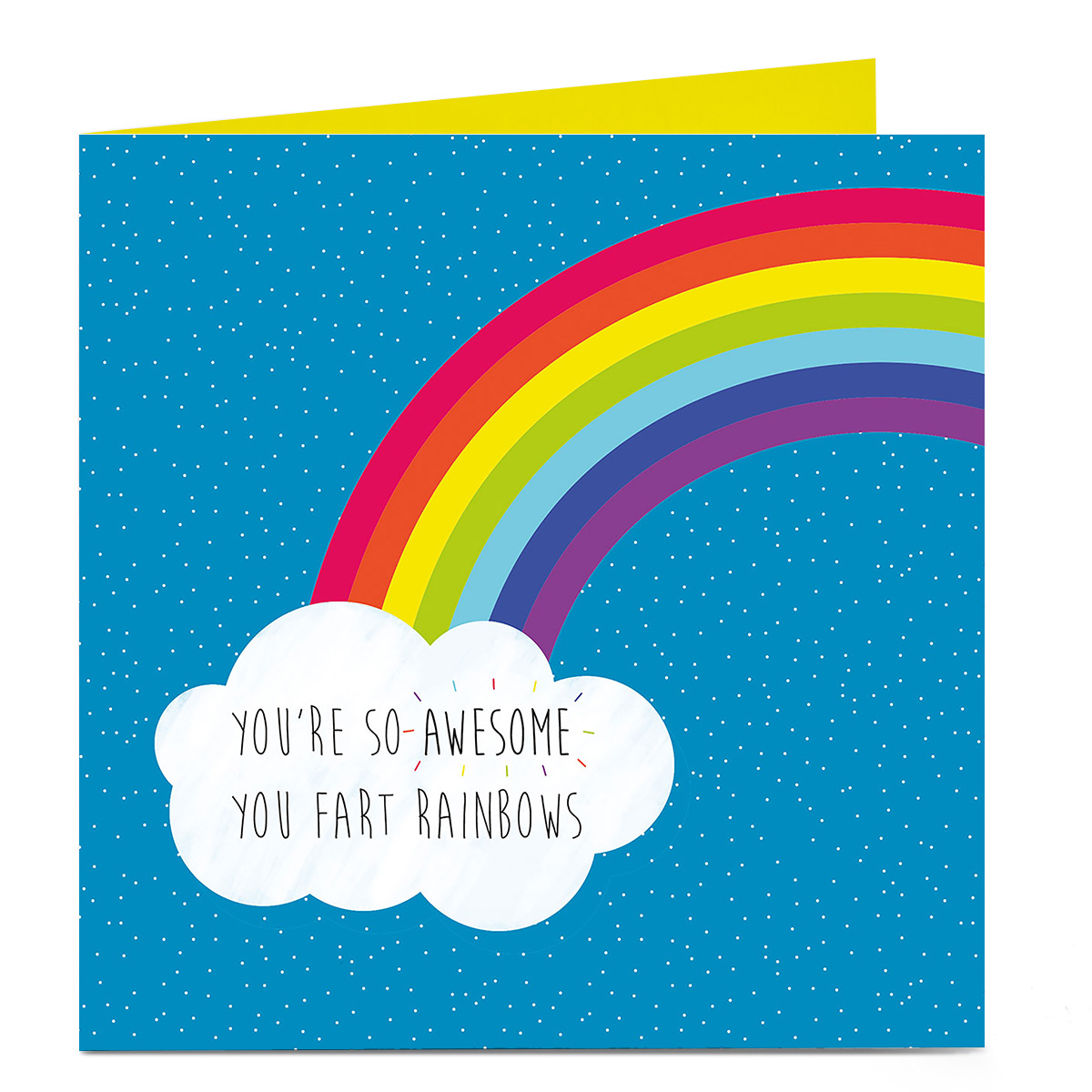Personalised Bright Ideas Card - Fart Rainbows