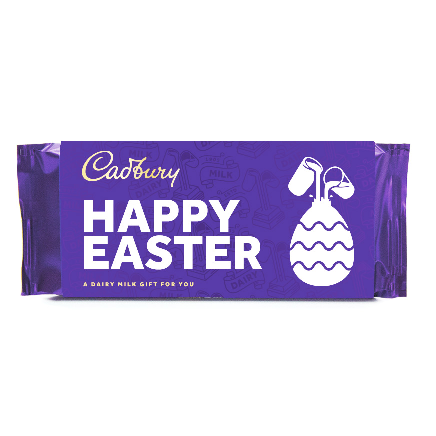 110g Cadbury Dairy Milk Chocolate Bar - Happy Easter