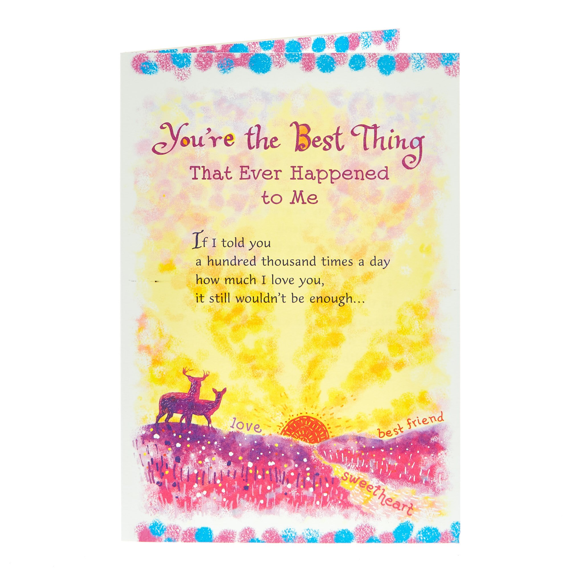 Blue Mountain Arts Card - You're The Best Thing