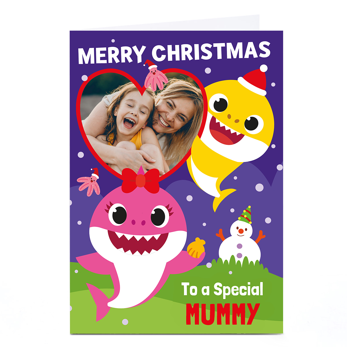 Photo Baby Shark Christmas Card - Special Mummy