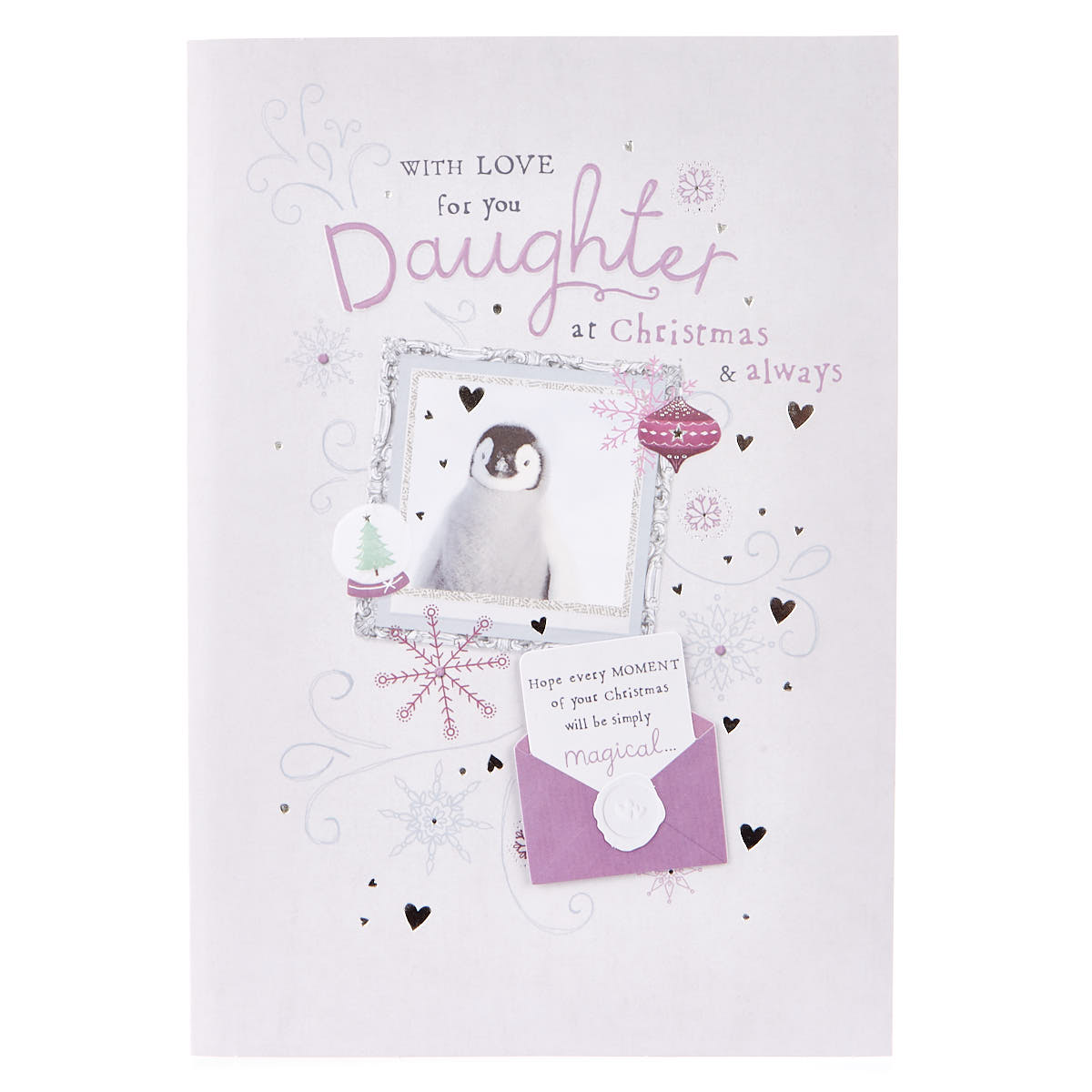 Signature Collection Christmas Card - Daughter Penguin