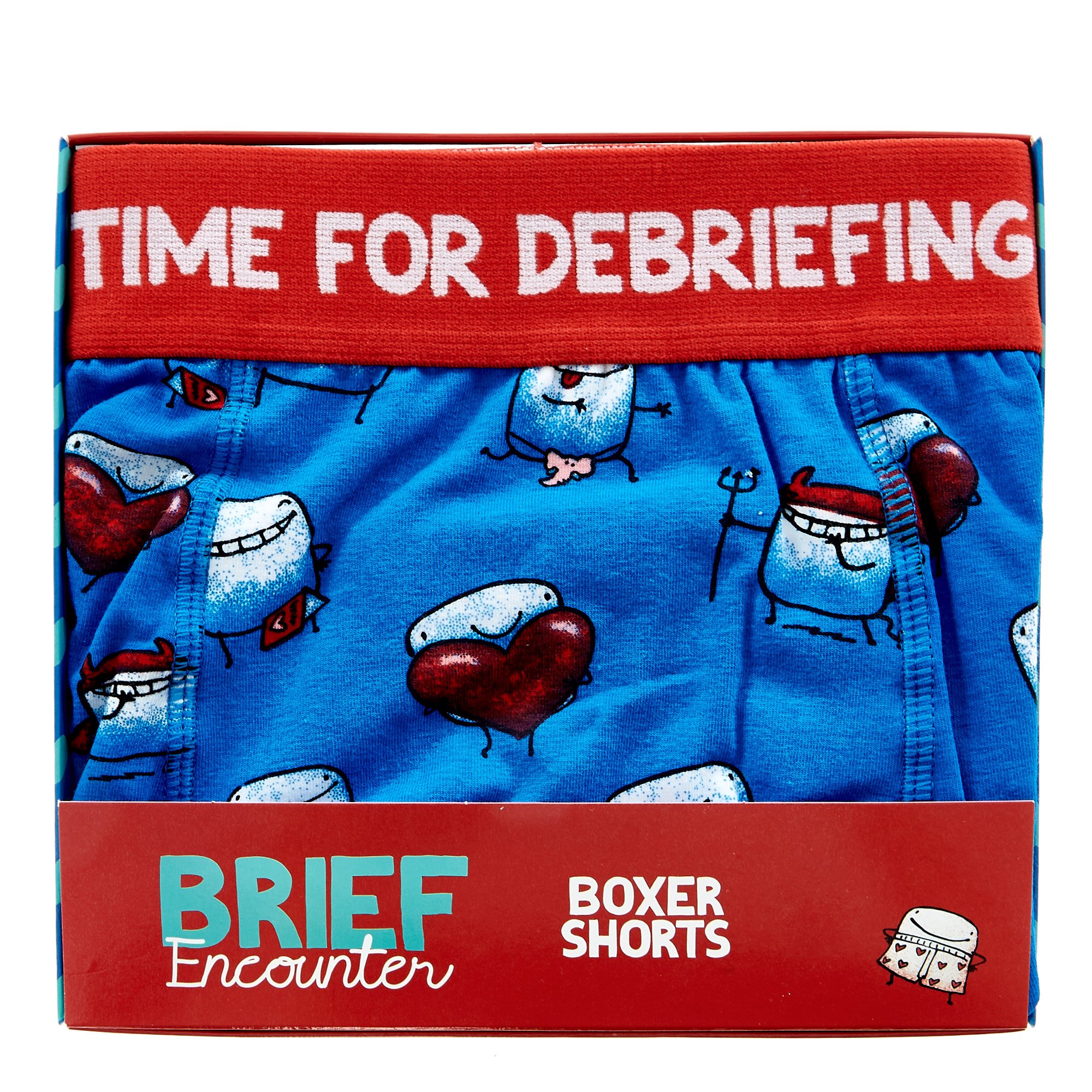 Love Bites Time For Debriefing Boxer Shorts - Medium