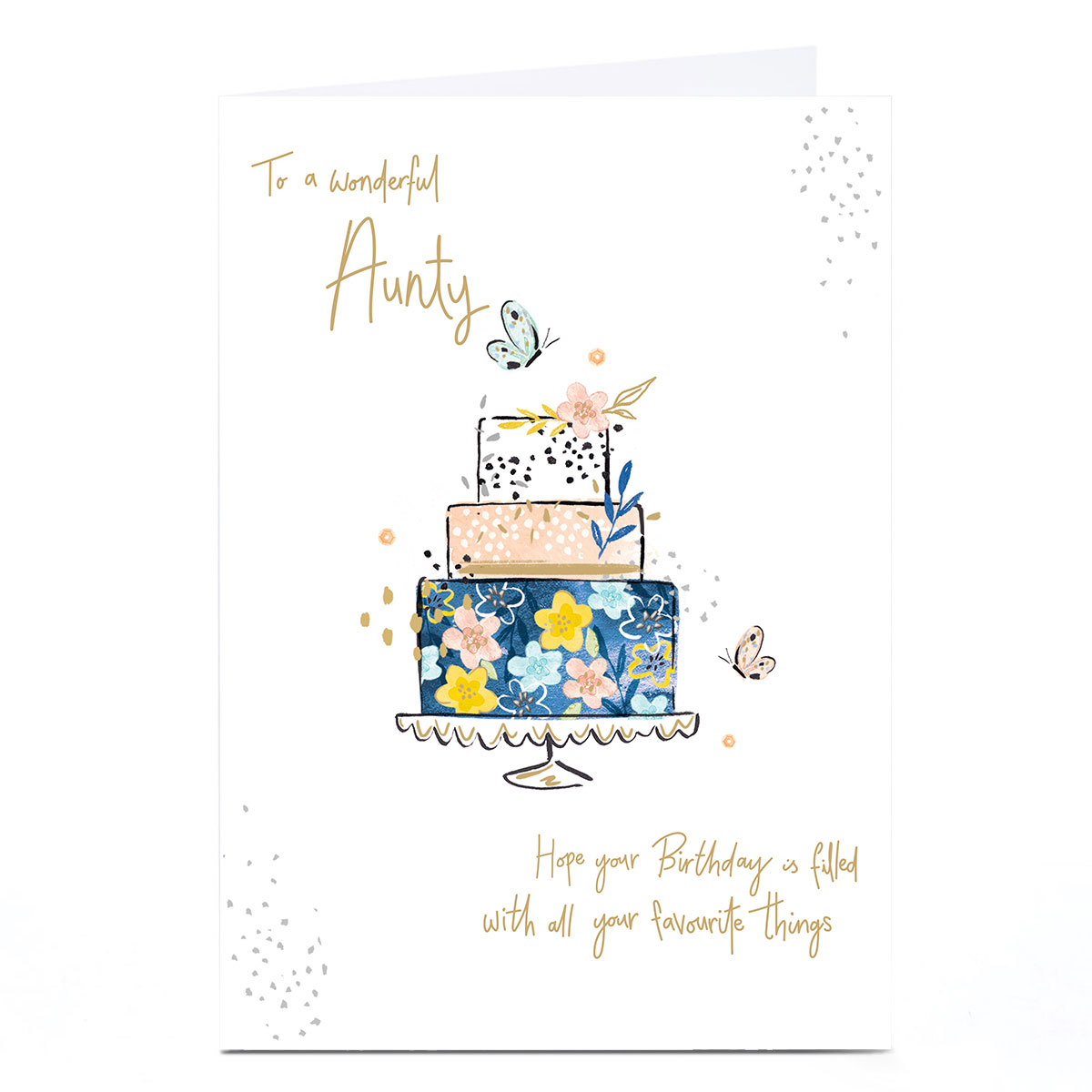 Birthday Card - Filled With Your Favourite Things, Aunty