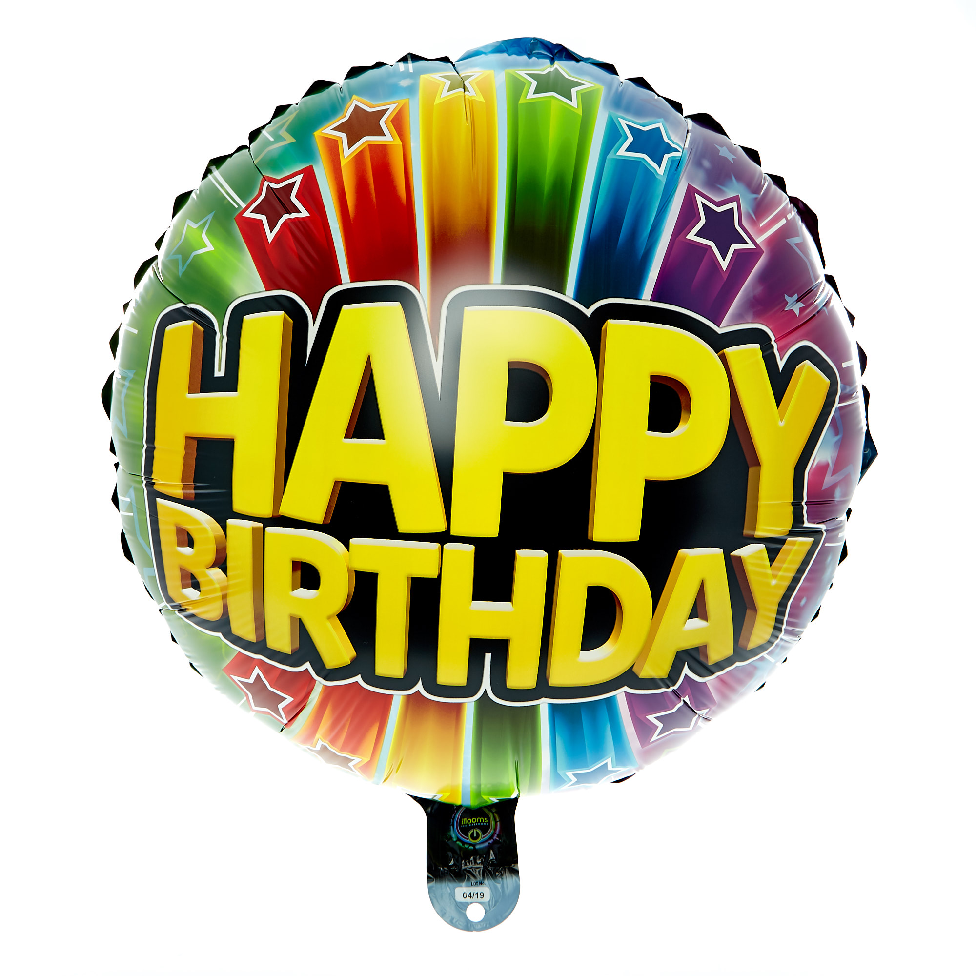 Happy Birthday Light-Up LED 22-Inch Foil Helium Balloon 