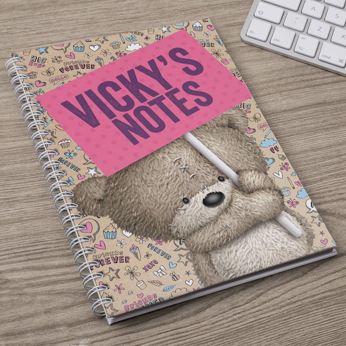 Personalised Hugs Her Notes Notebook