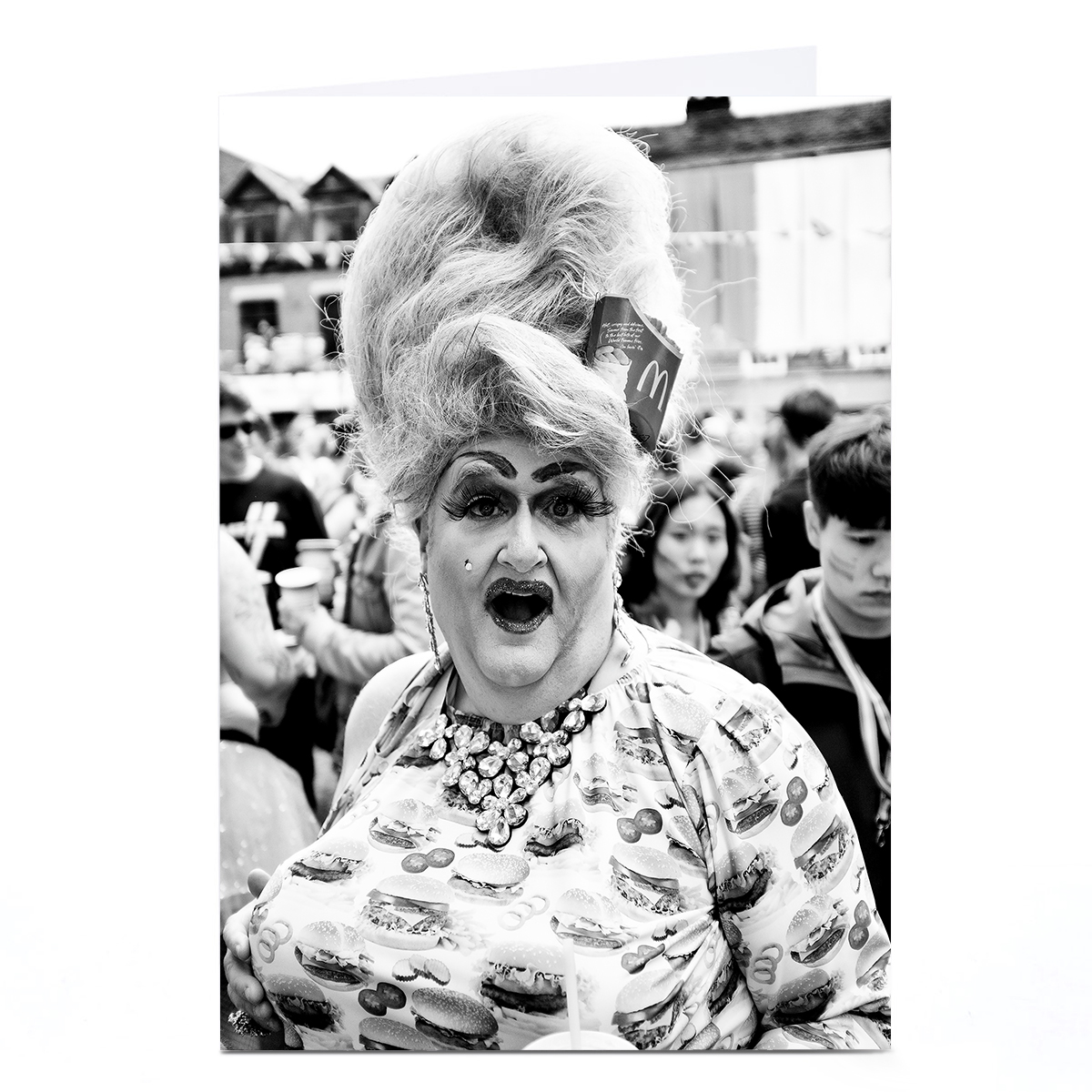 Buy Personalised Jonathan Straight Card Fast Food Queen Photographic