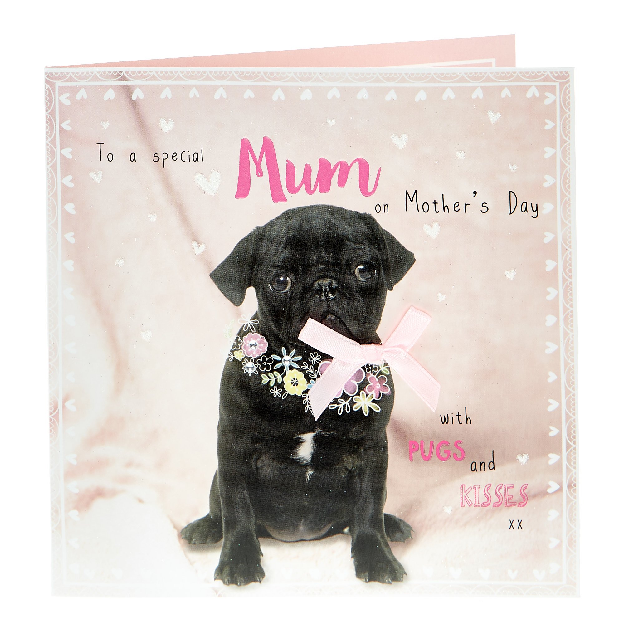 Boutique Mother's Day Card - Mum Cute Pug
