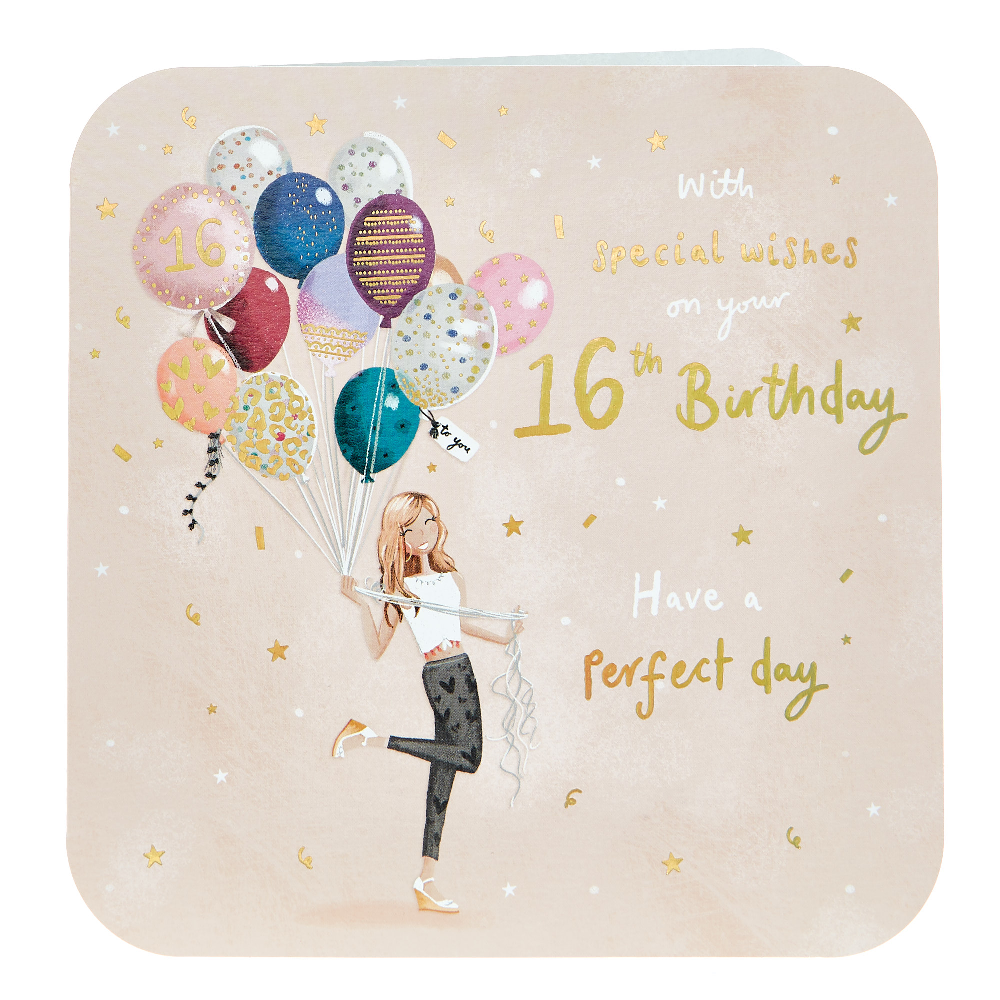 Platinum Collection 16th Birthday Card - Perfect Day