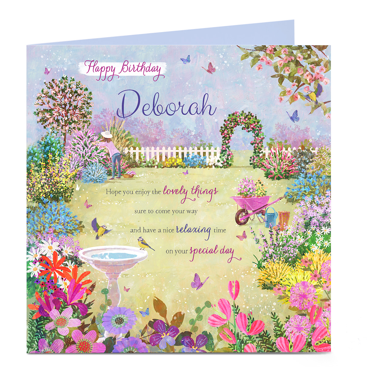 Personalised Charity Birthday Card - Enjoy The Lovely Things