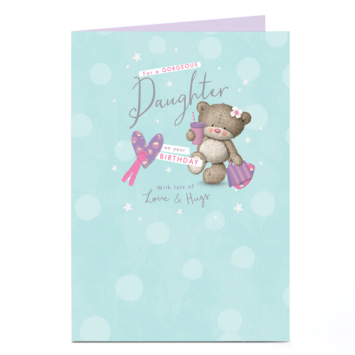 Hugs Birthday Card - For A Gorgeous Daughter