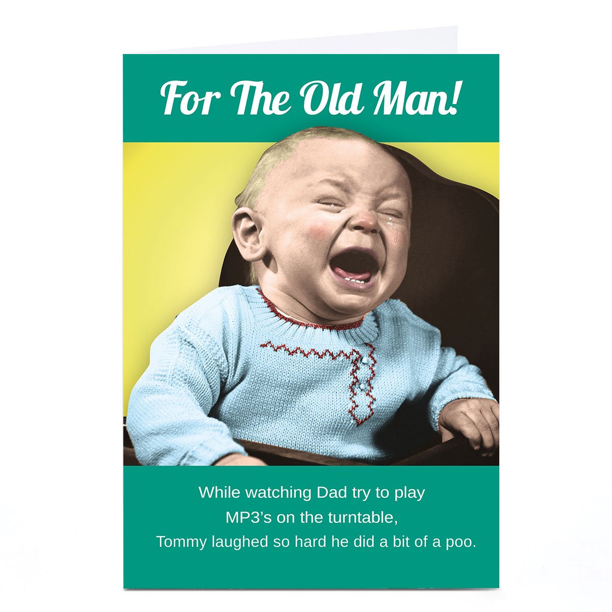 Personalised Emotional Rescue Father's Day Card - Old Man