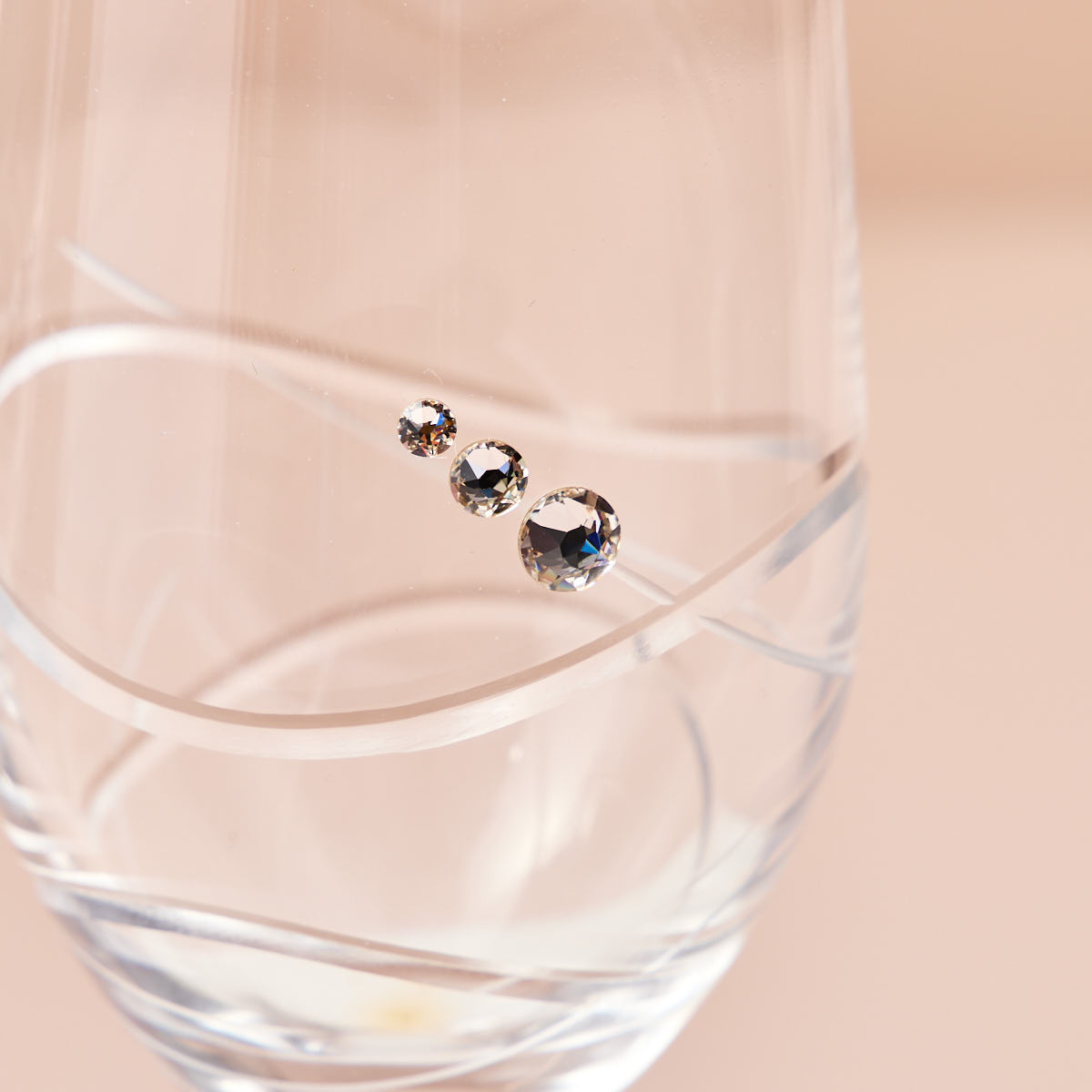 Diamante Crystal Flute Pair
