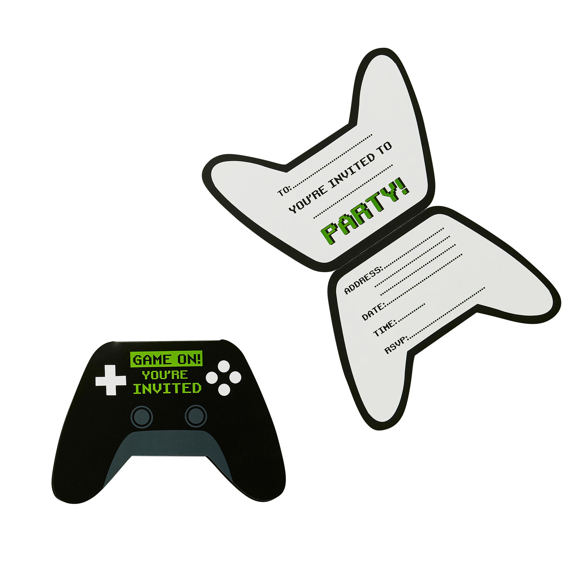 Game Controller Party Invitations - Pack of 10