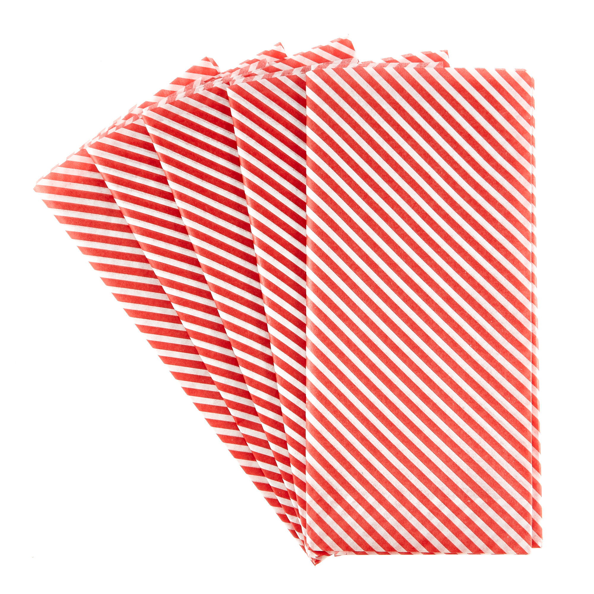 Candy Cane Stripes Tissue Paper - 7 Sheets