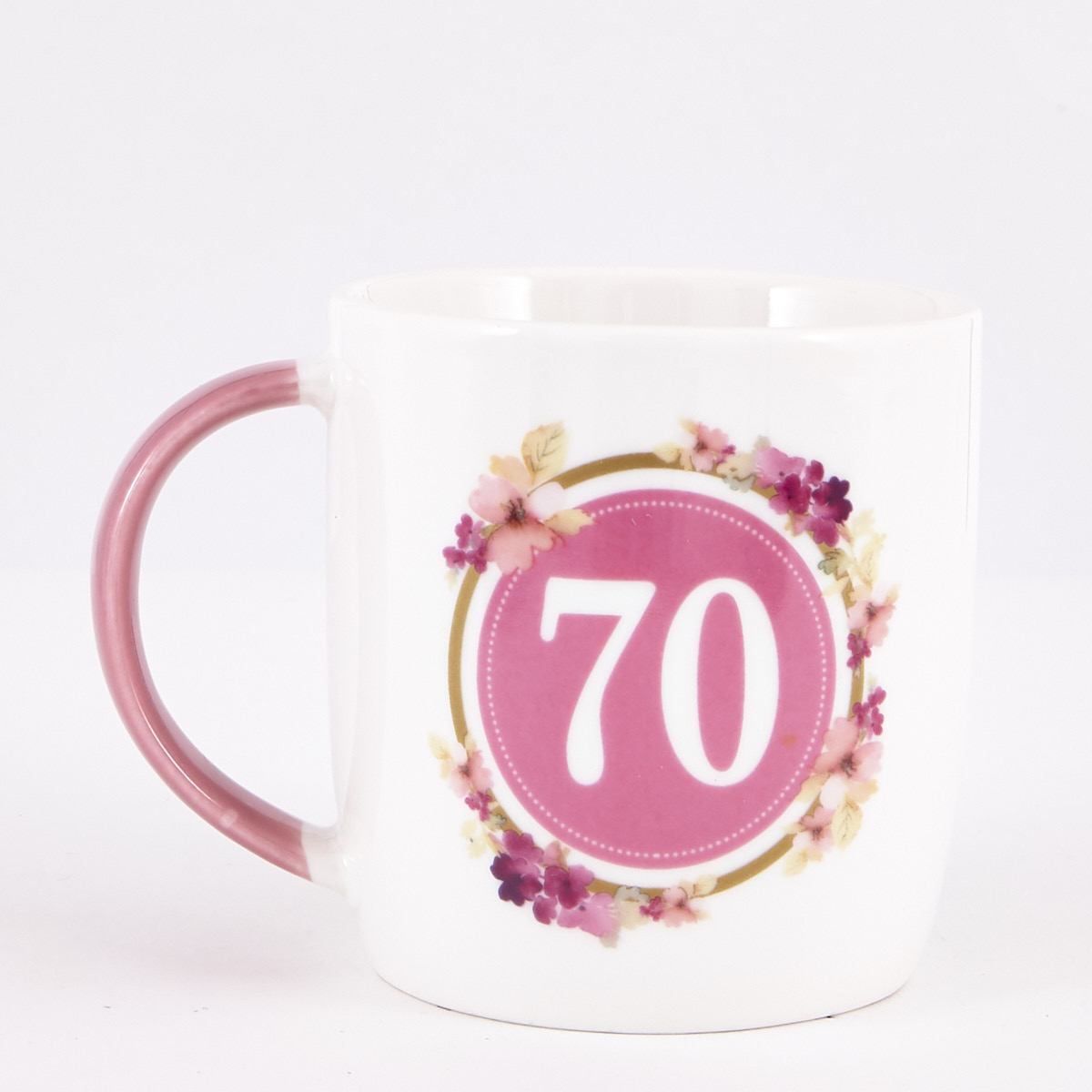 Floral 70th Birthday Mug