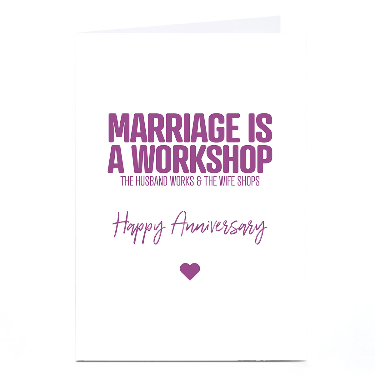 Personalised Punk Cards Anniversary Card - Workshop 