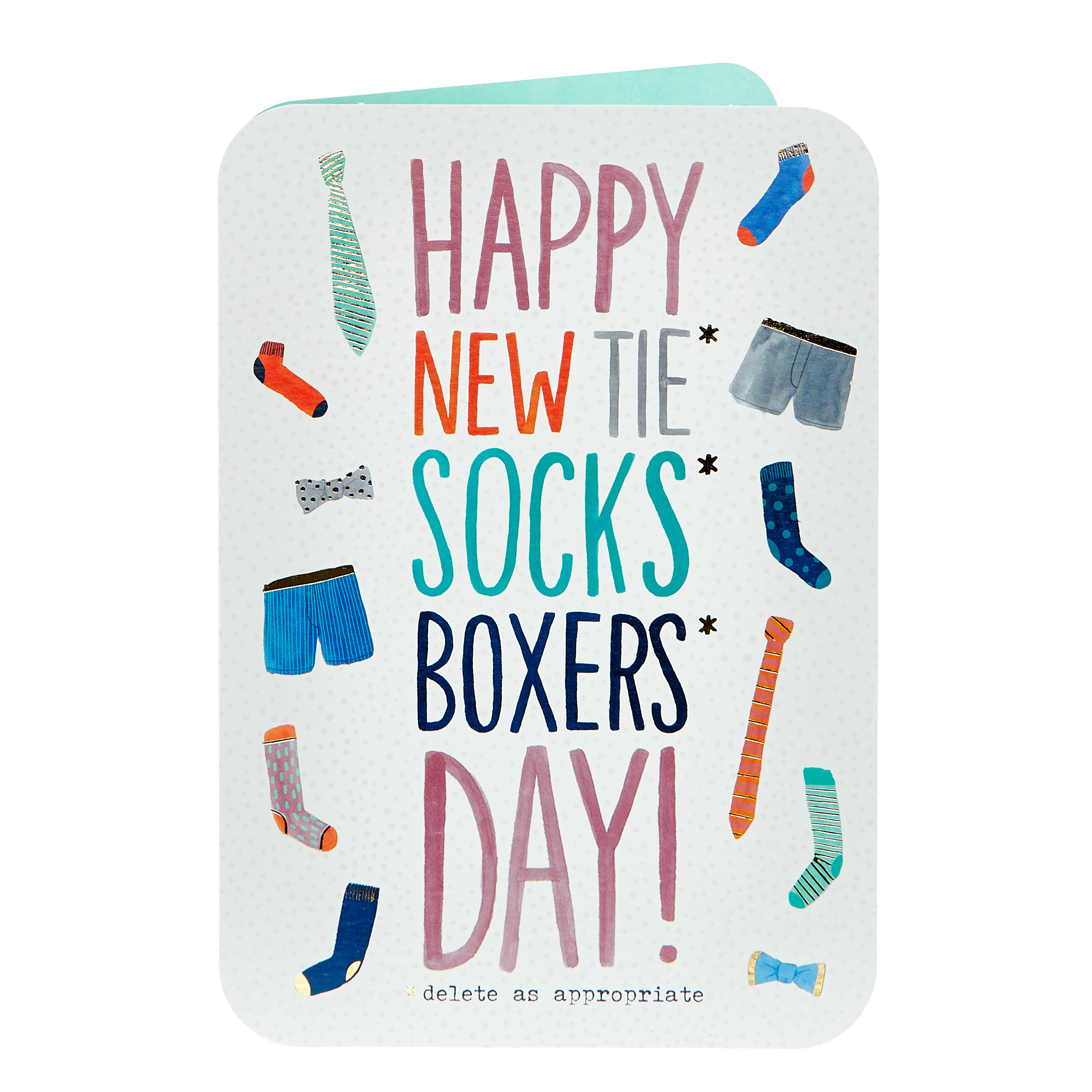 Birthday Card - Tie Socks Boxers