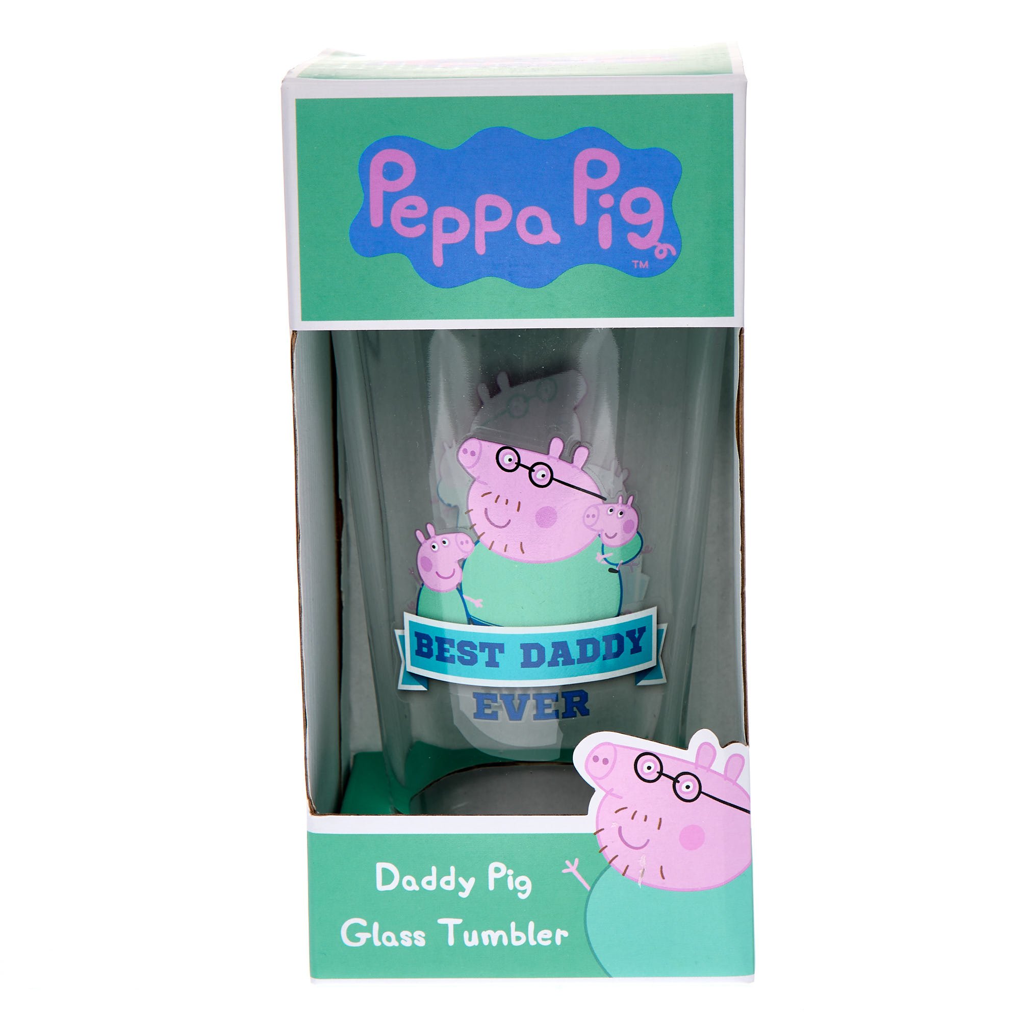 Peppa Pig Daddy Pig Glass Tumbler