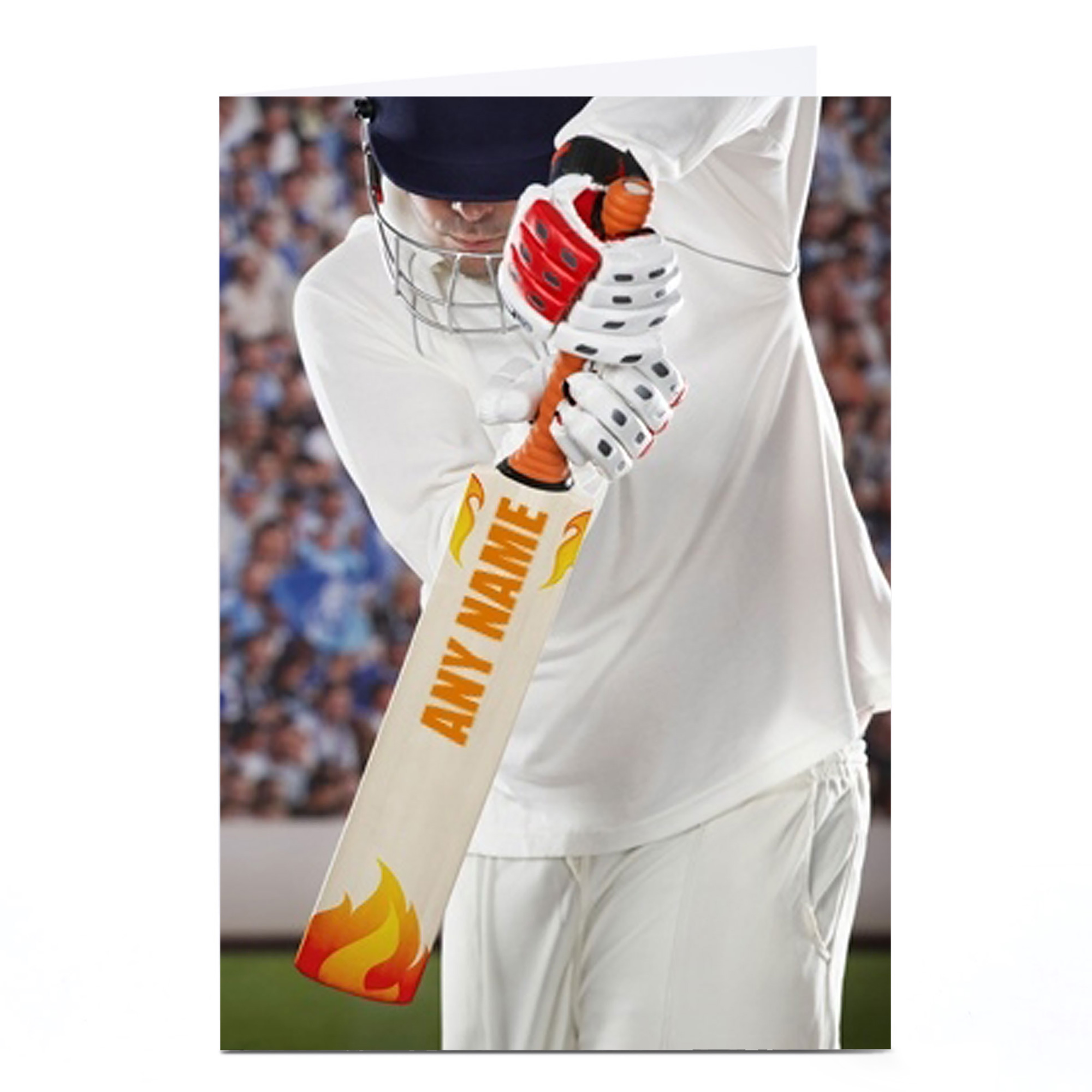 Personalised Card - Cricket Batsman