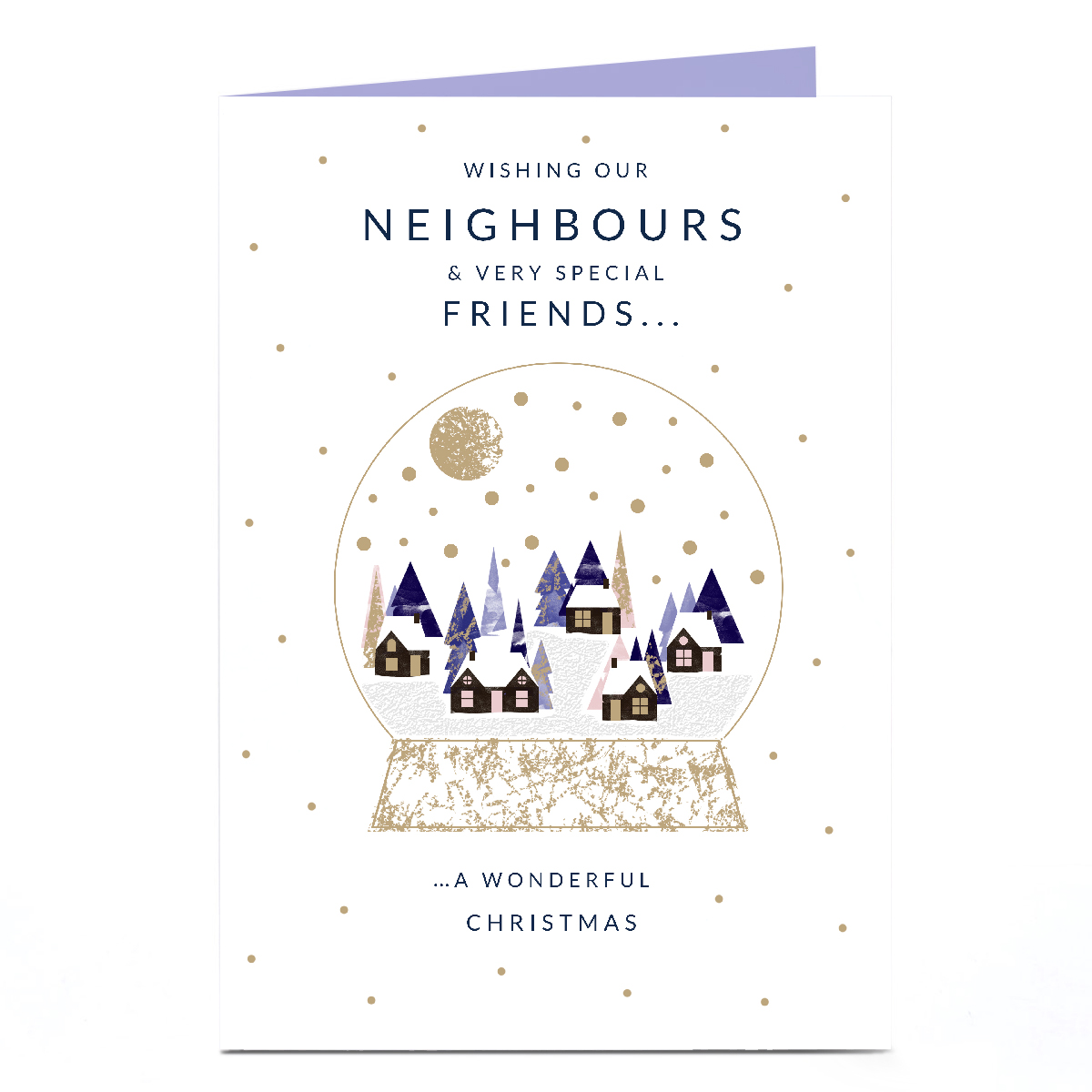 Personalised Christmas Card - A wonderful Christmas