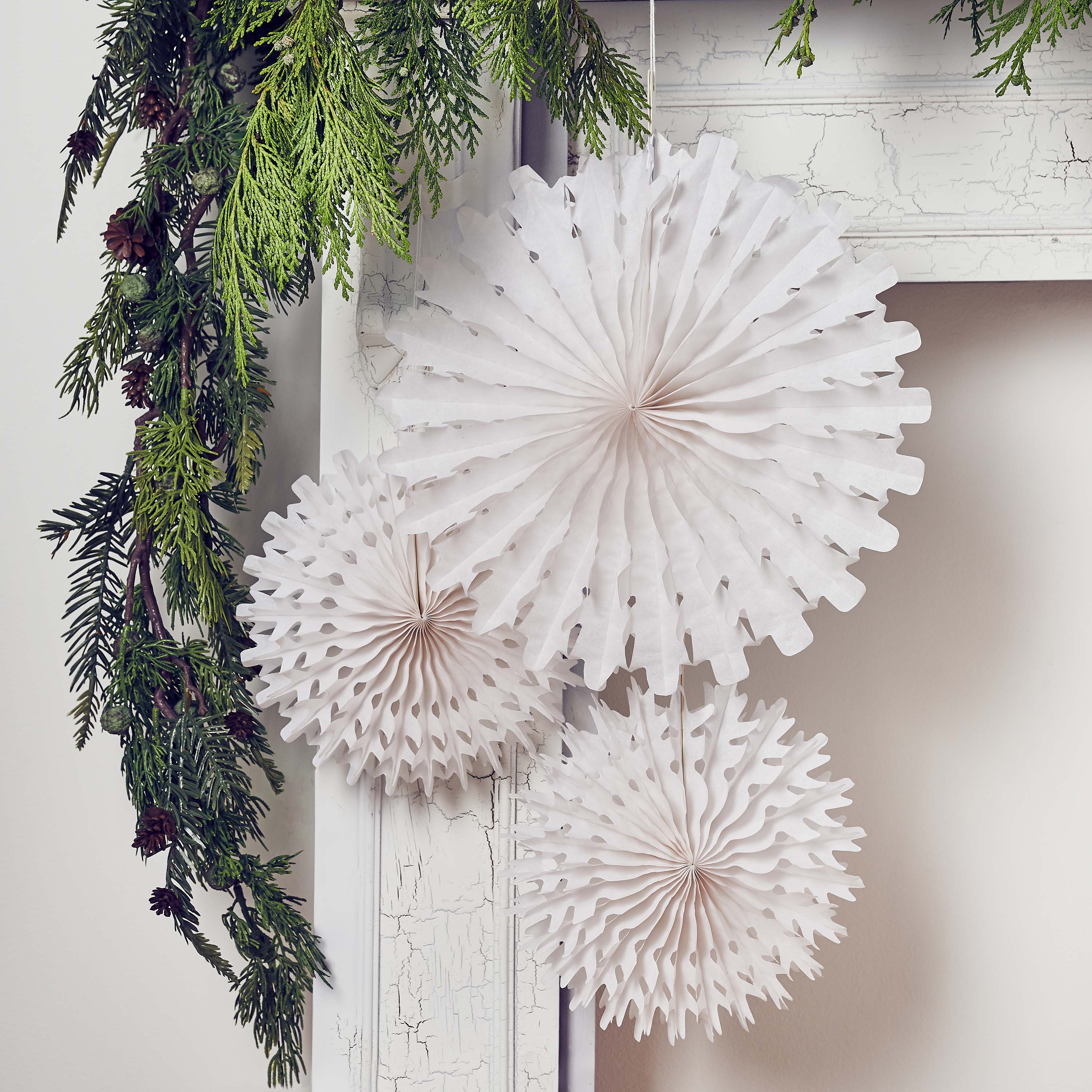 Snowflake Honeycombs - Pack of 3