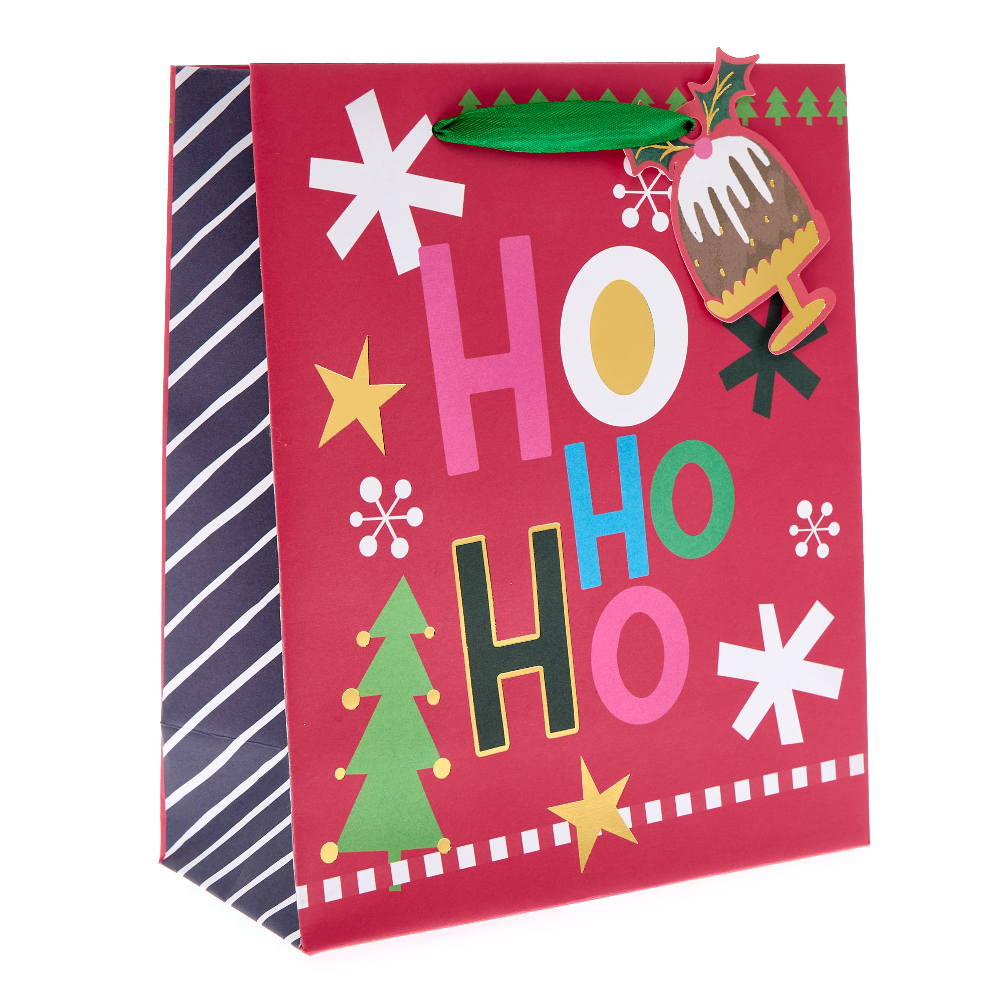 Image of Ho Ho Ho Medium Portrait Christmas Gift Bag