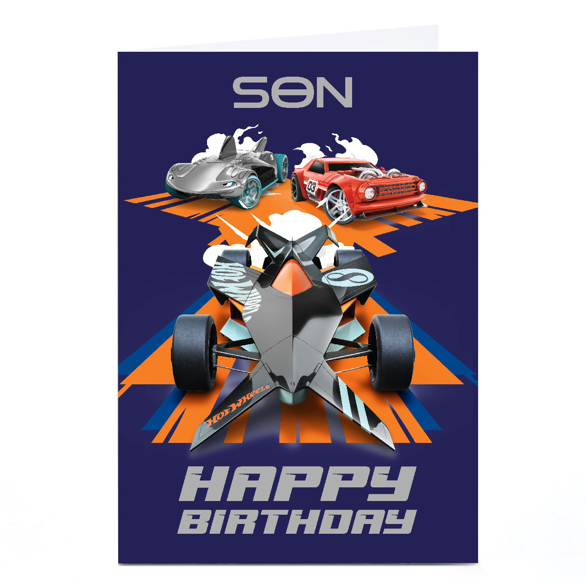 Personalised Birthday Card - Hot Wheels Son