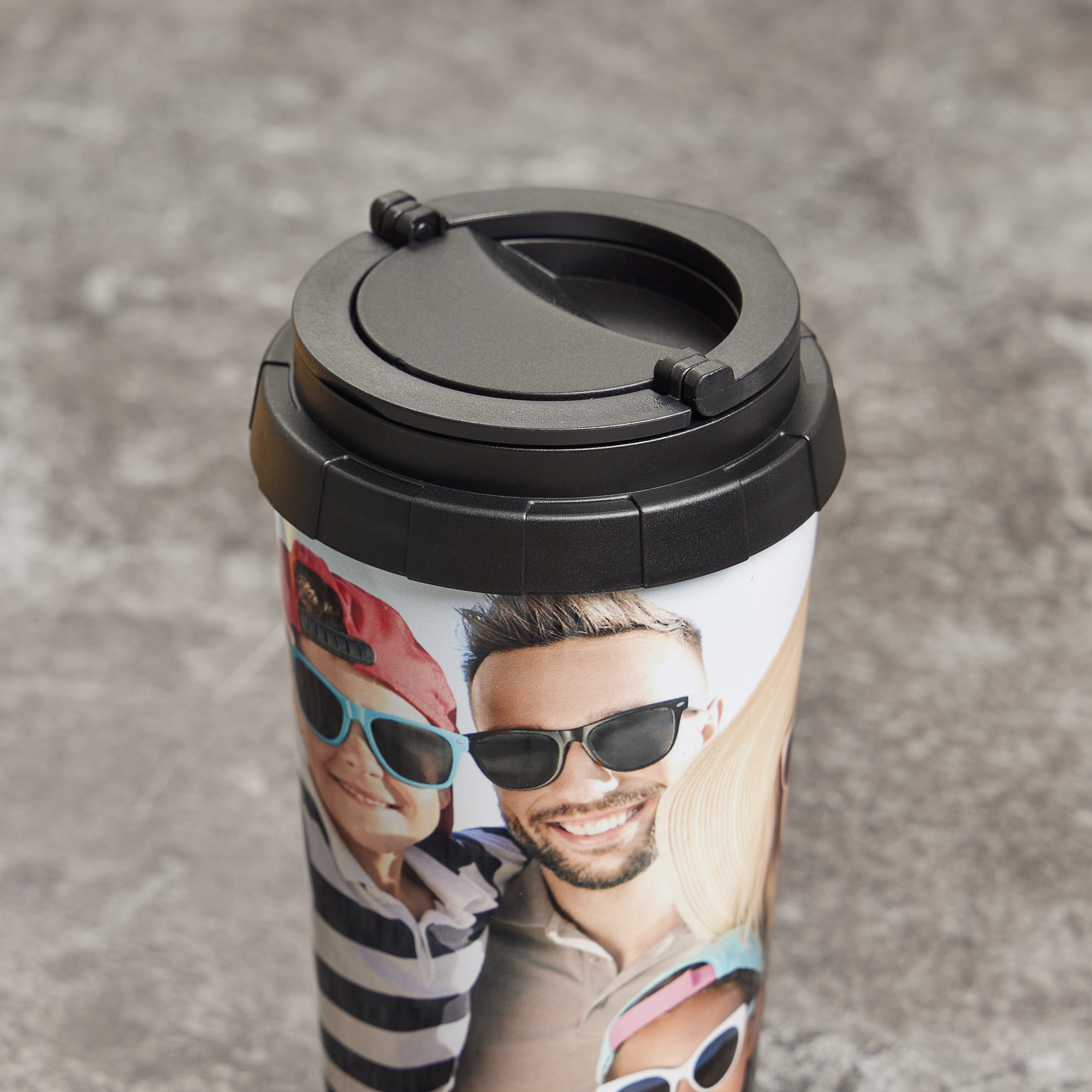 16oz Stainless Steel Photo Travel Mug