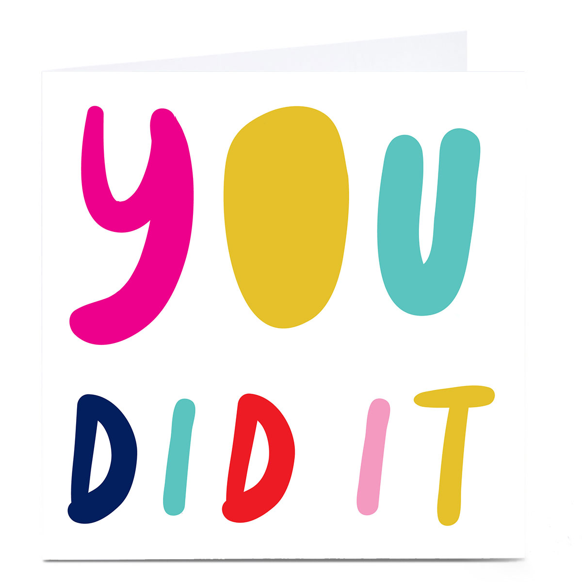 Personalised Hello Munki Card - You Did It 