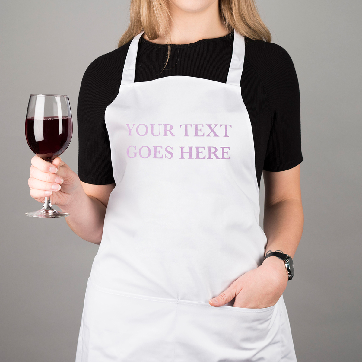 Personalised White Apron - Any Message