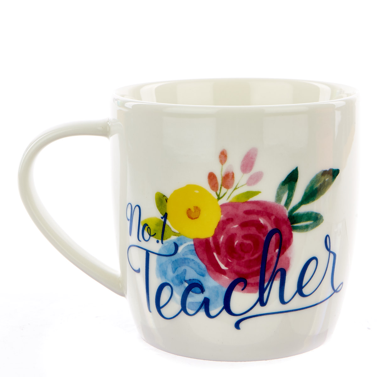 No.1 Teacher Floral Mug In A Box