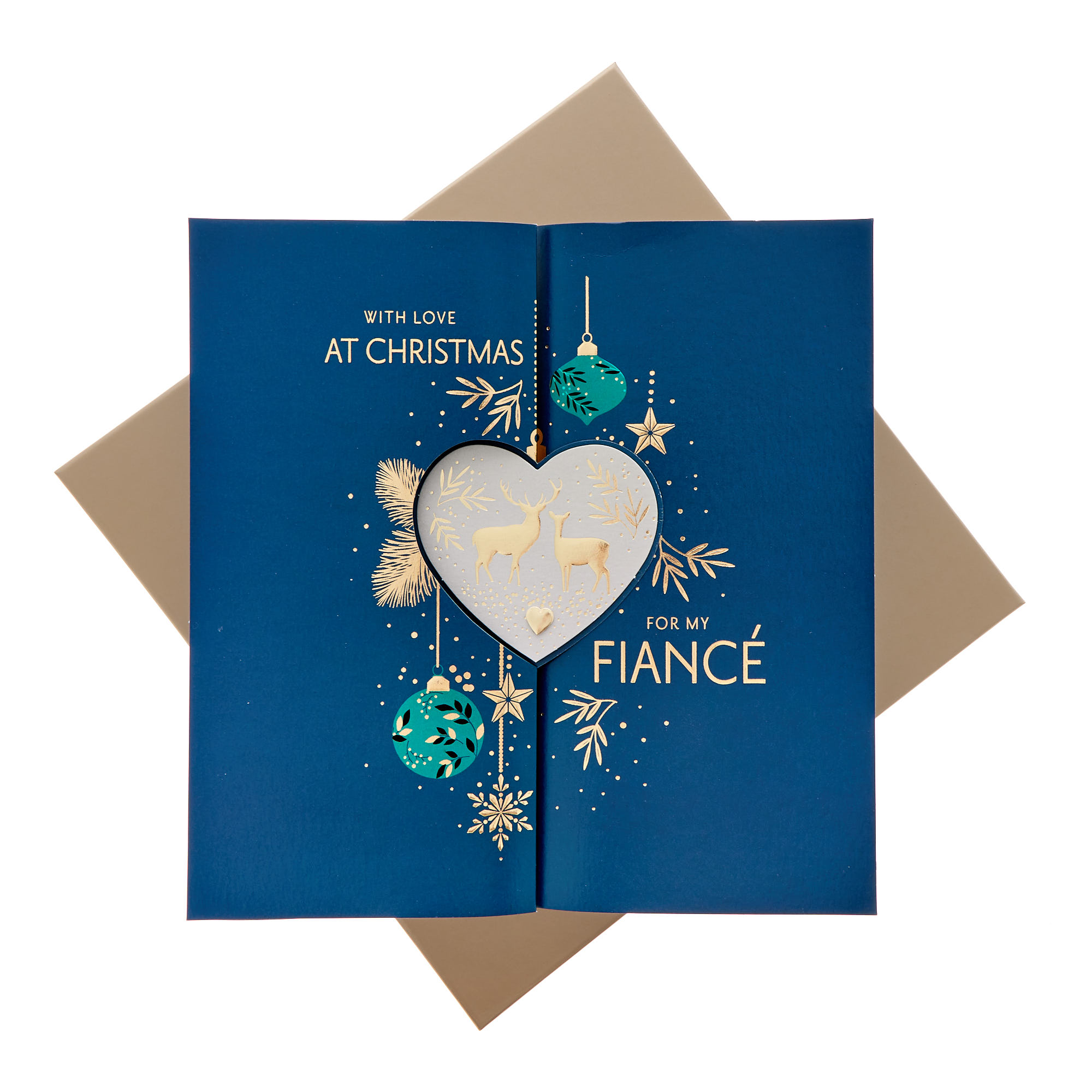 For My Fiance Premium Boxed Christmas Card