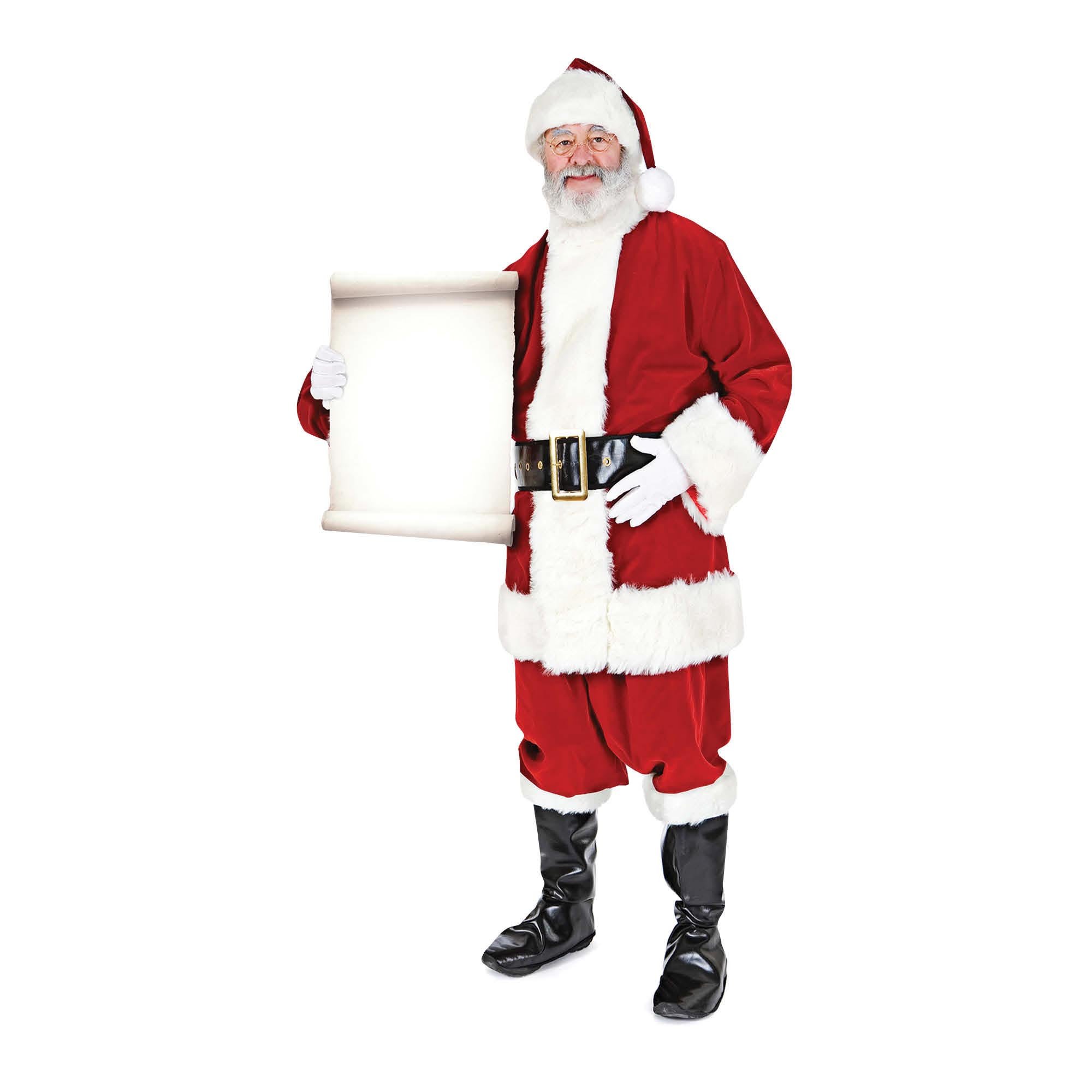 Santa & Small Sign Cardboard Cutout
