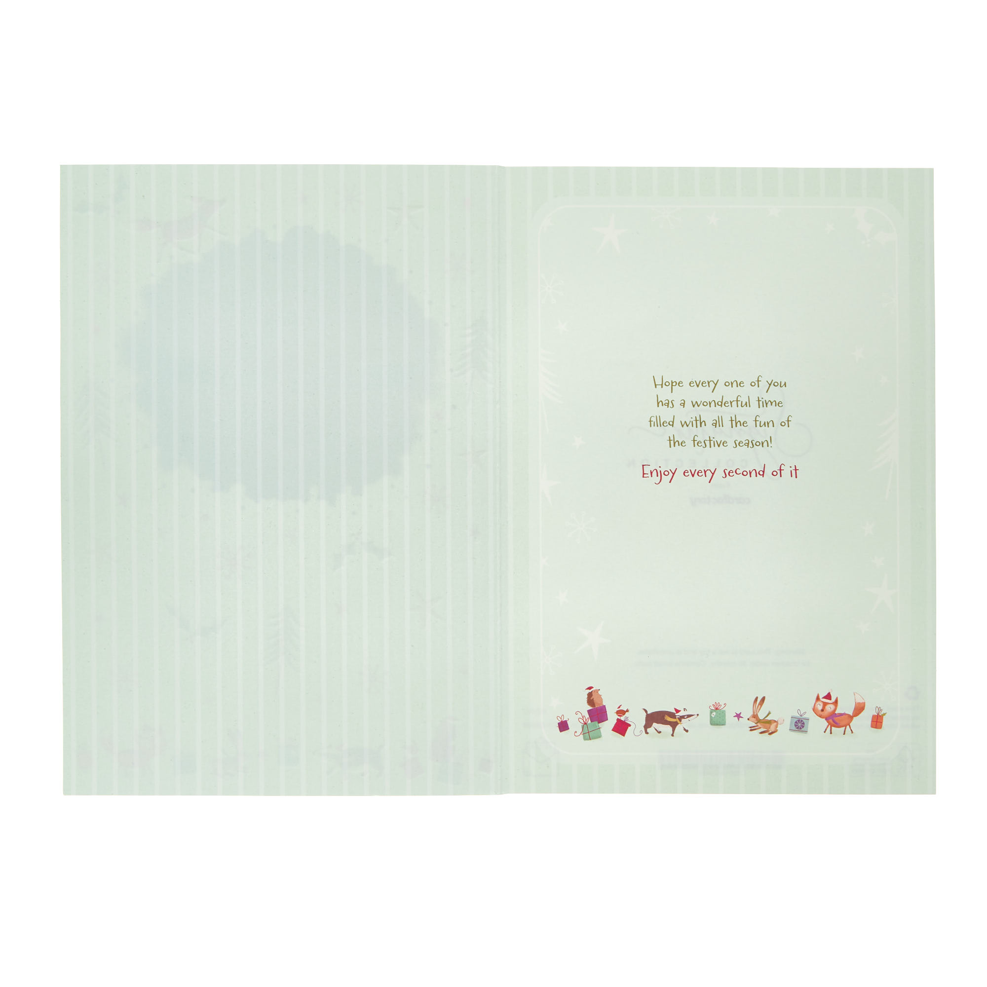 To All The Family Sent With Hugs Christmas Card