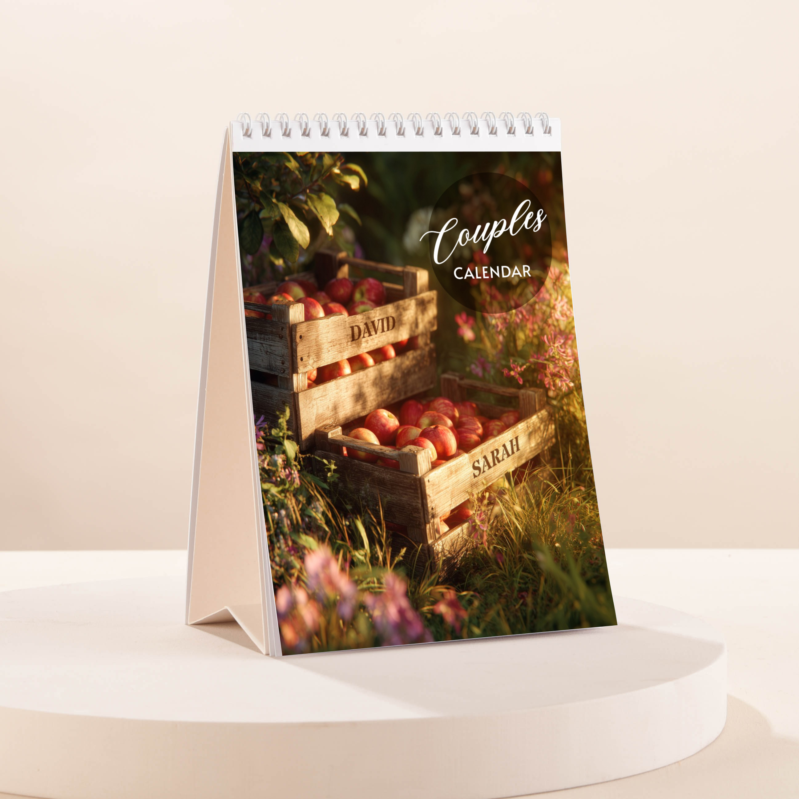 Personalised His And Hers Couples Calendar (Any Year)