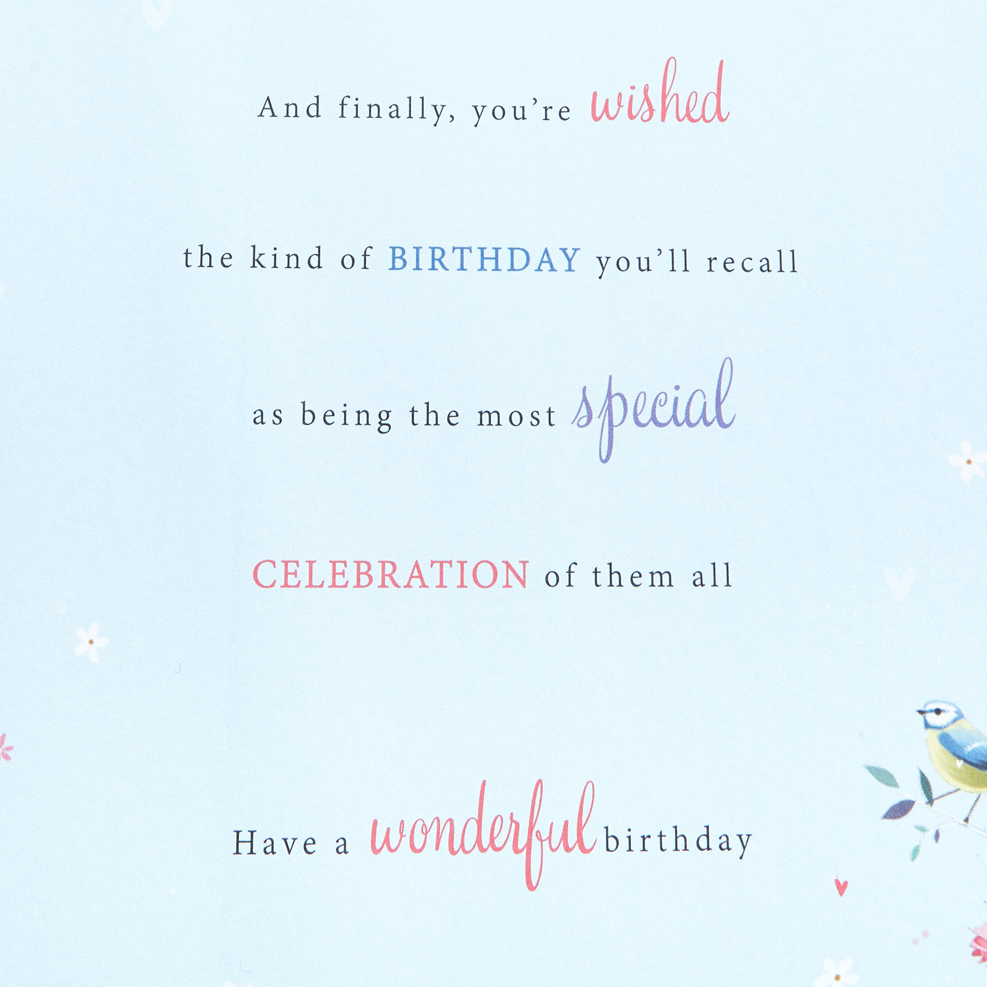 Birthday Card - Three Wishes Just For You