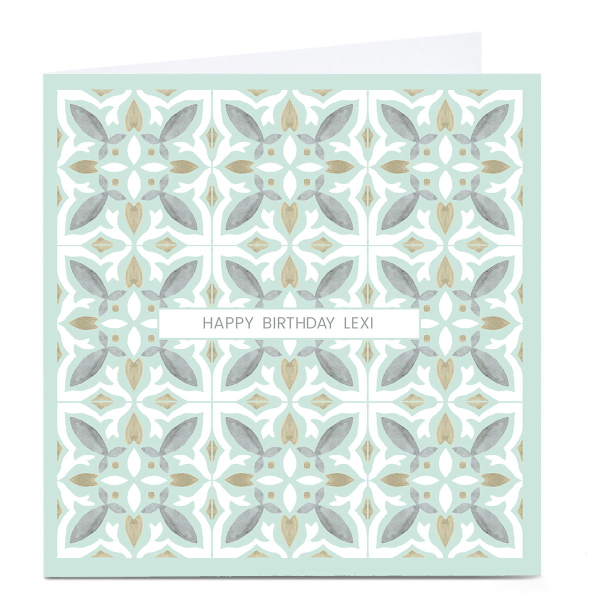Personalised Birthday Card - Kaleidoscope Patterns