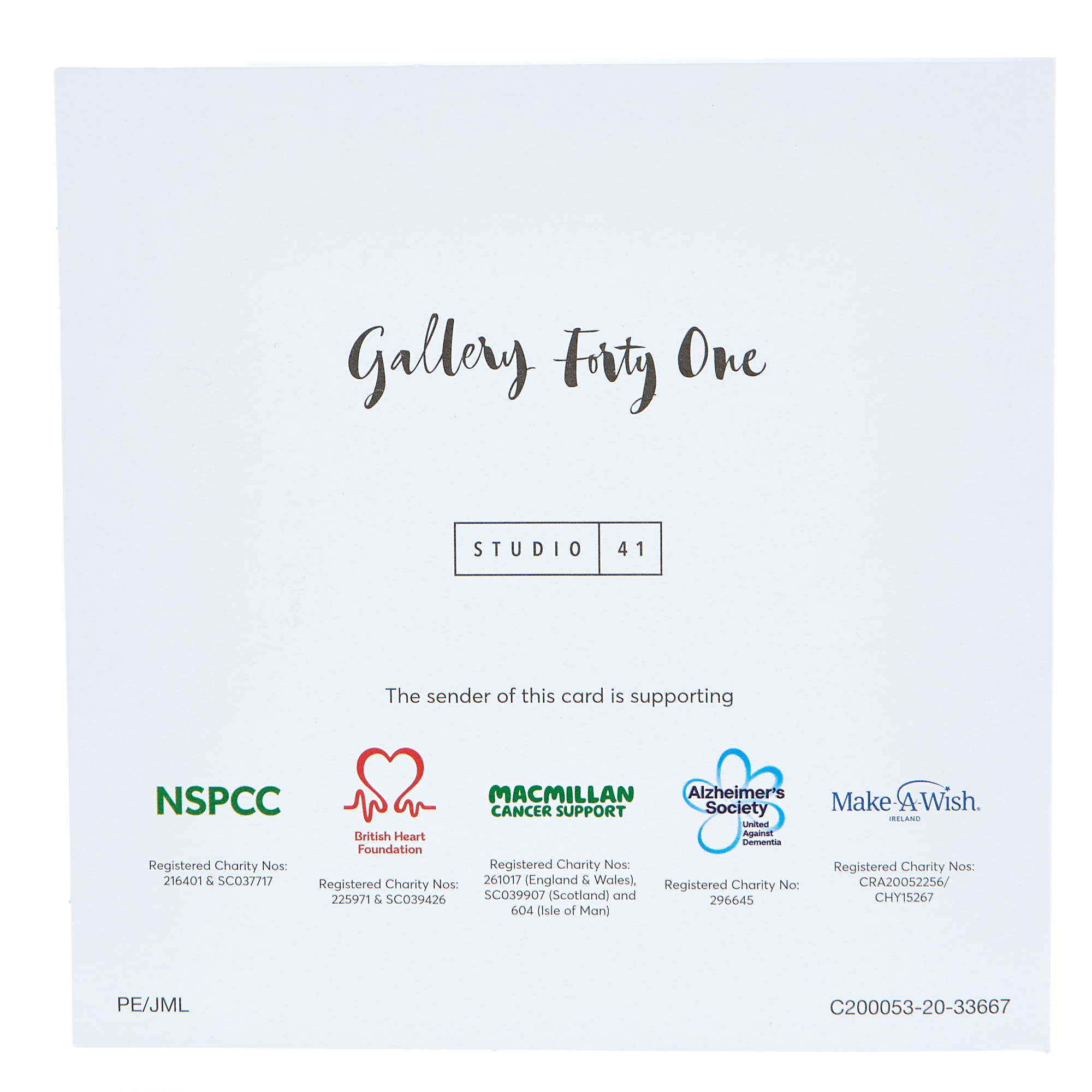 20 Artistic Charity Christmas Cards - 4 Designs 