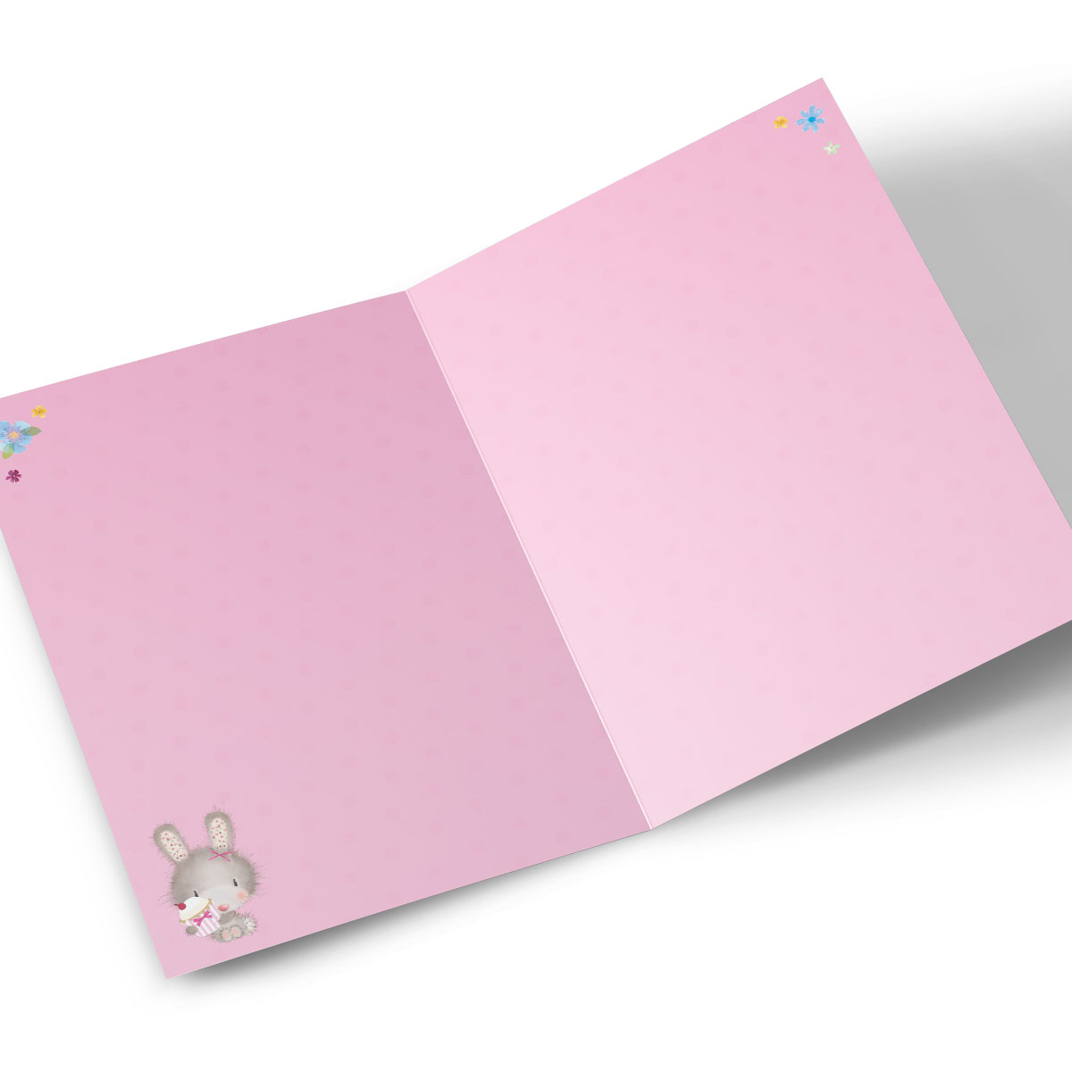 Personalised Birthday Card - Pink Floral Wreath