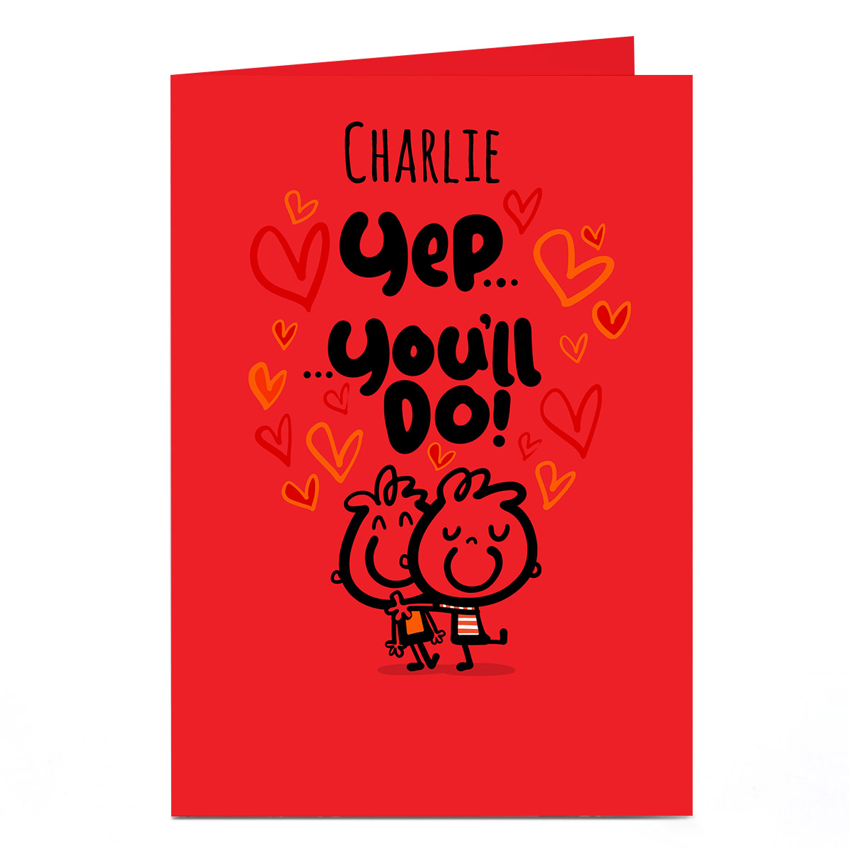 Personalised Fruitloops Valentine's Day Card - You'll do!