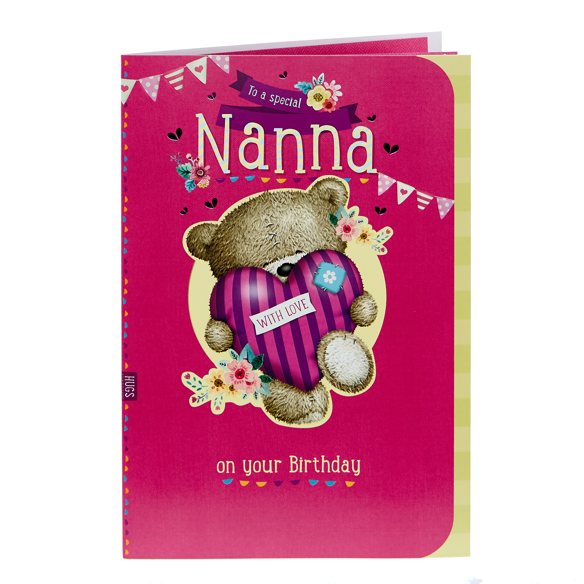 Hugs Bear Birthday Card - Special Nanna With Love