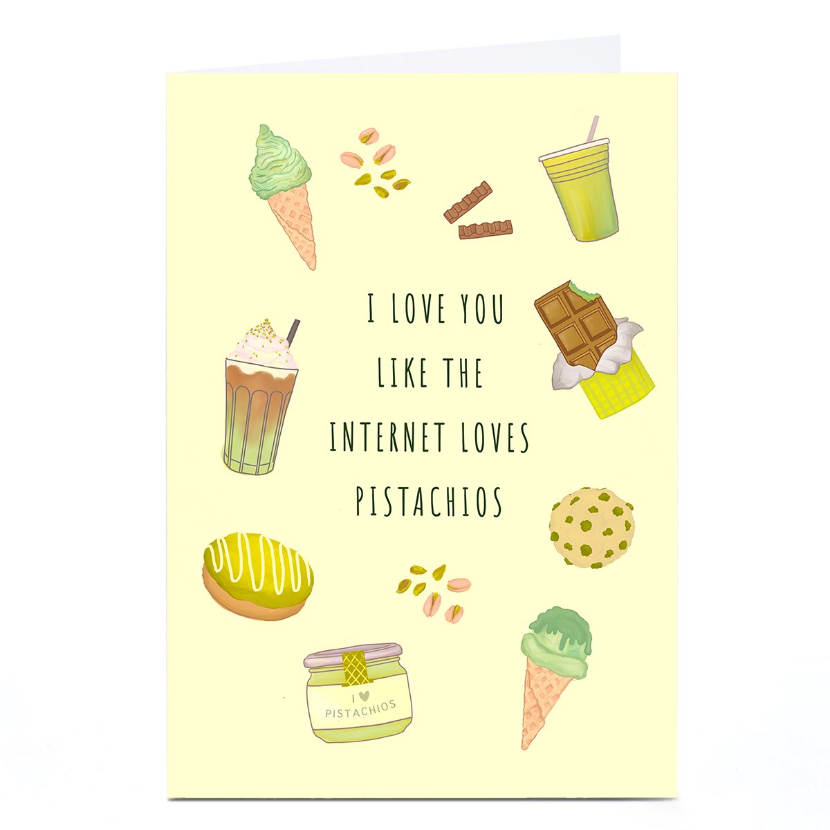 Personalised Card - Pistachio Love