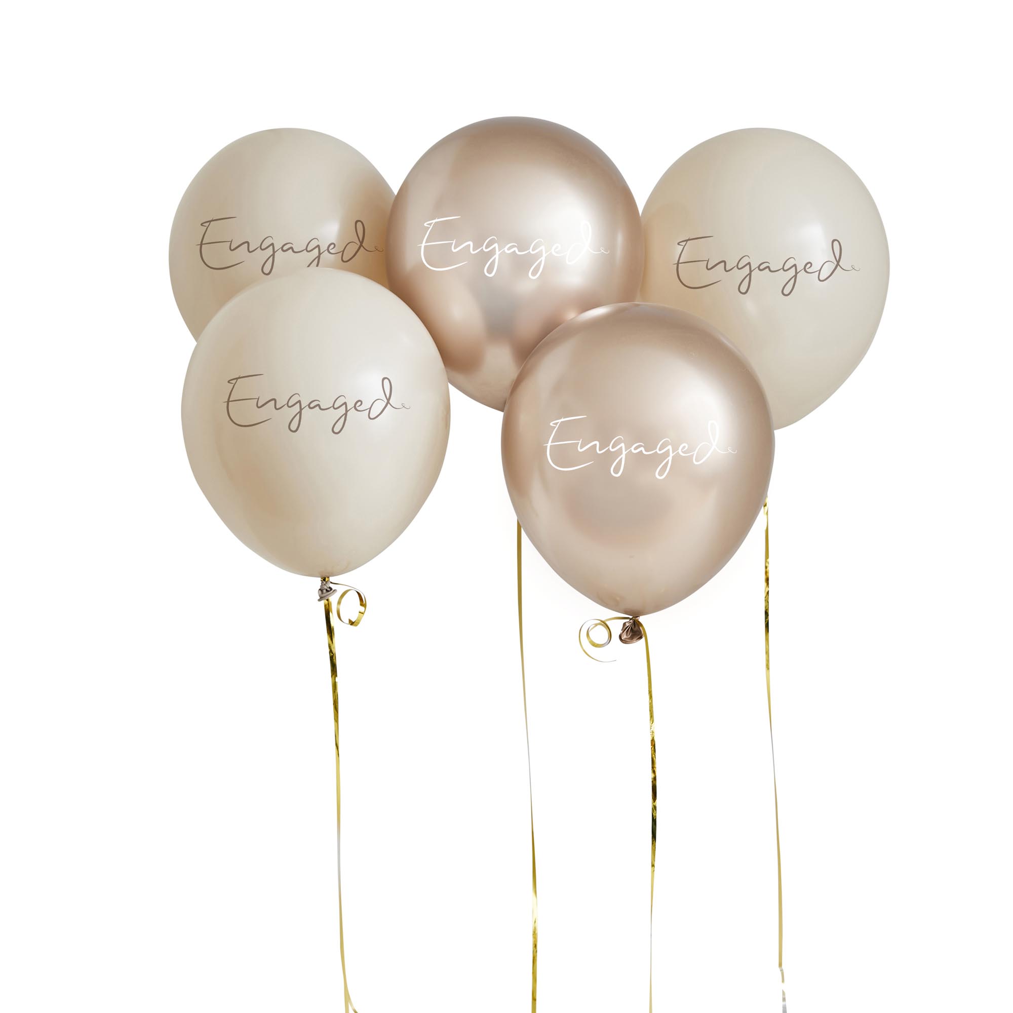 Engaged 12-Inch Latex Balloons - Pack of 5